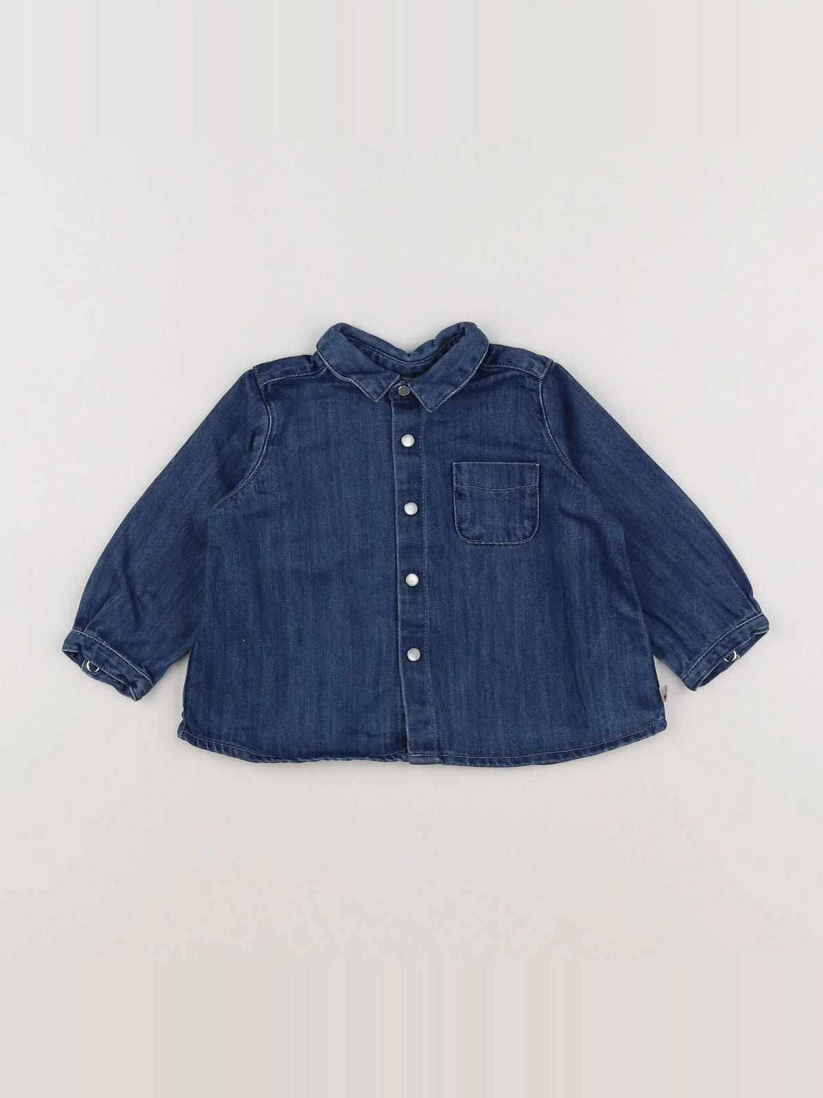 Bonpoint - blouse bleu - 6 mois
