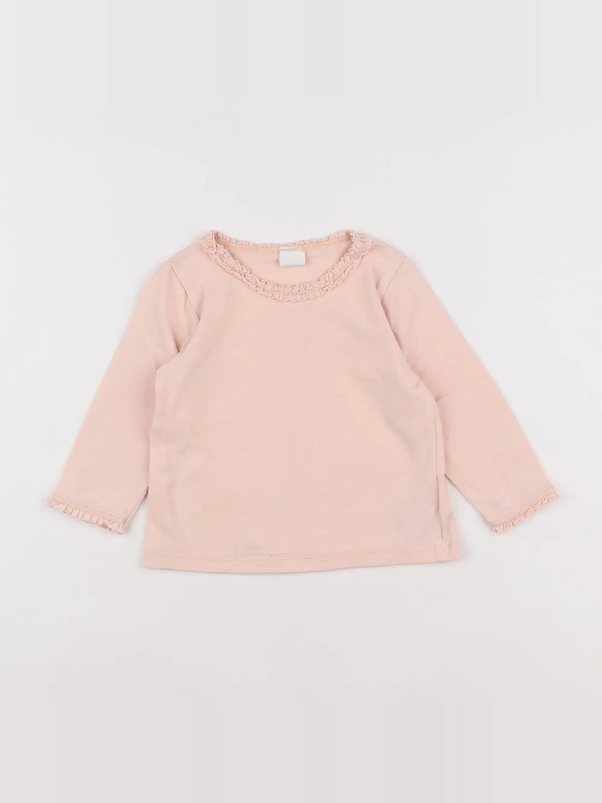 H&M - tee-shirt rose - 6/9 mois