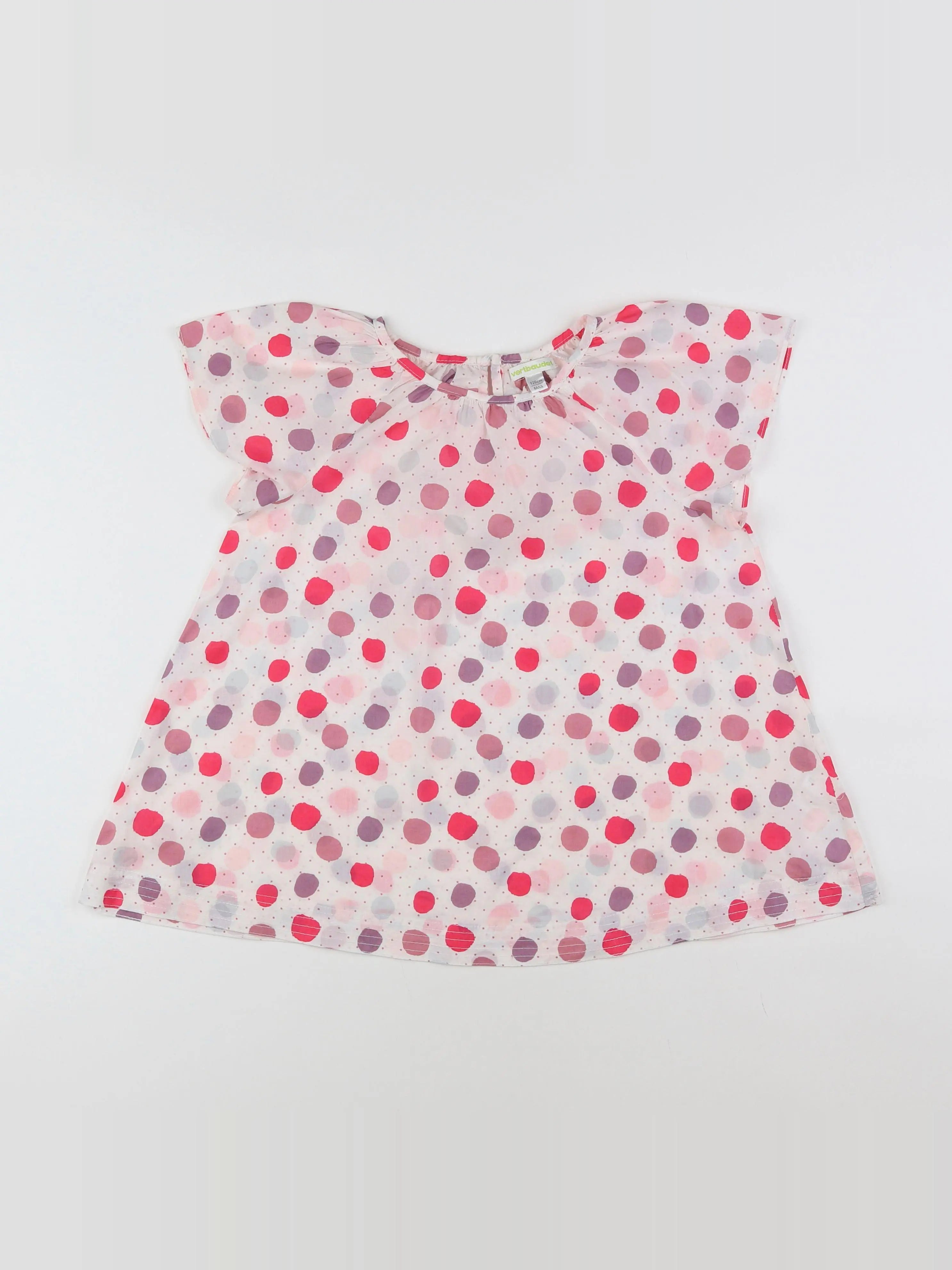 Vertbaudet - blouse multicolore - 8 ans