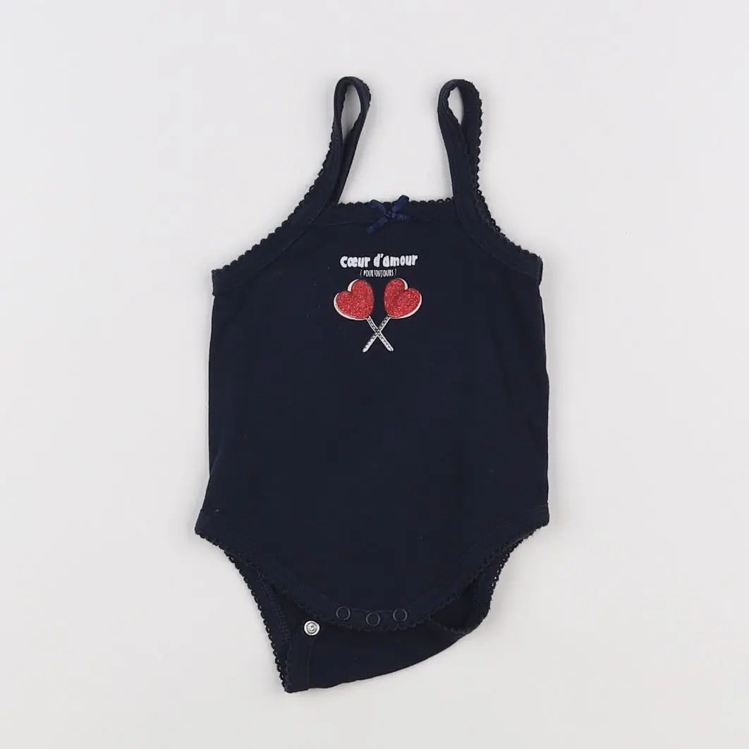 Vertbaudet - body bleu - 3 mois