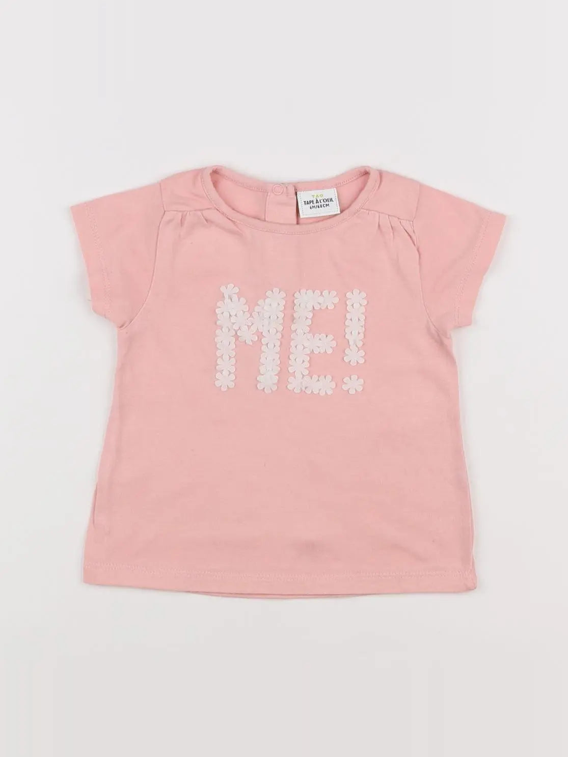 Tape à l'oeil - tee-shirt rose - 6 mois