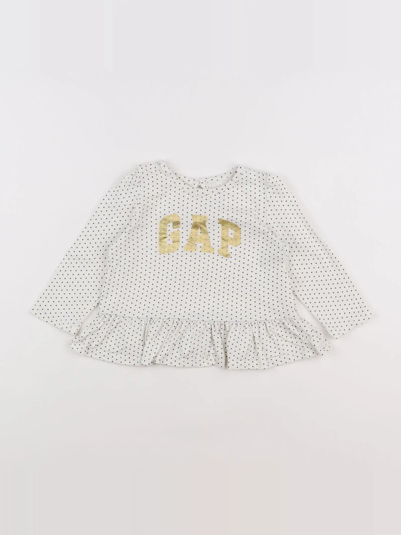 GAP - tee-shirt noir, or - 12/18 mois