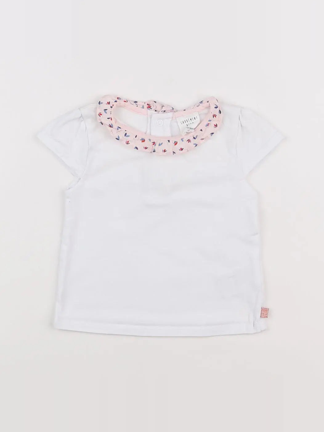 Carrément Beau - tee-shirt blanc - 12 mois