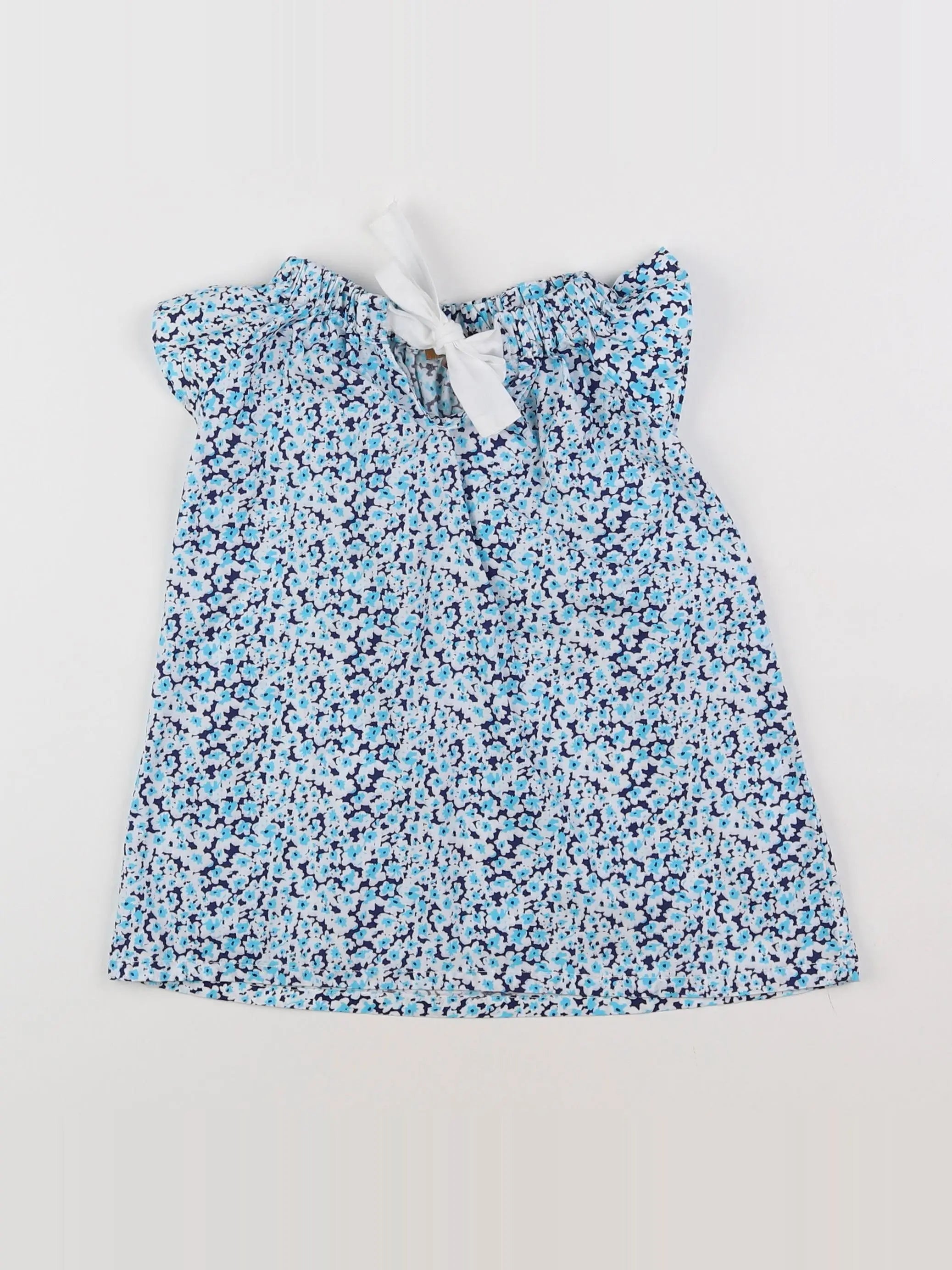 Louis et Victorie - robe bleu - 12 mois