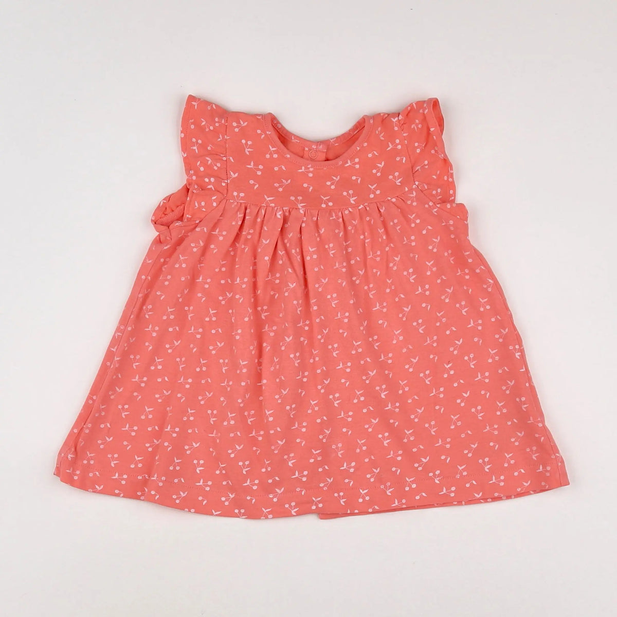 Vertbaudet - robe orange - 6 mois