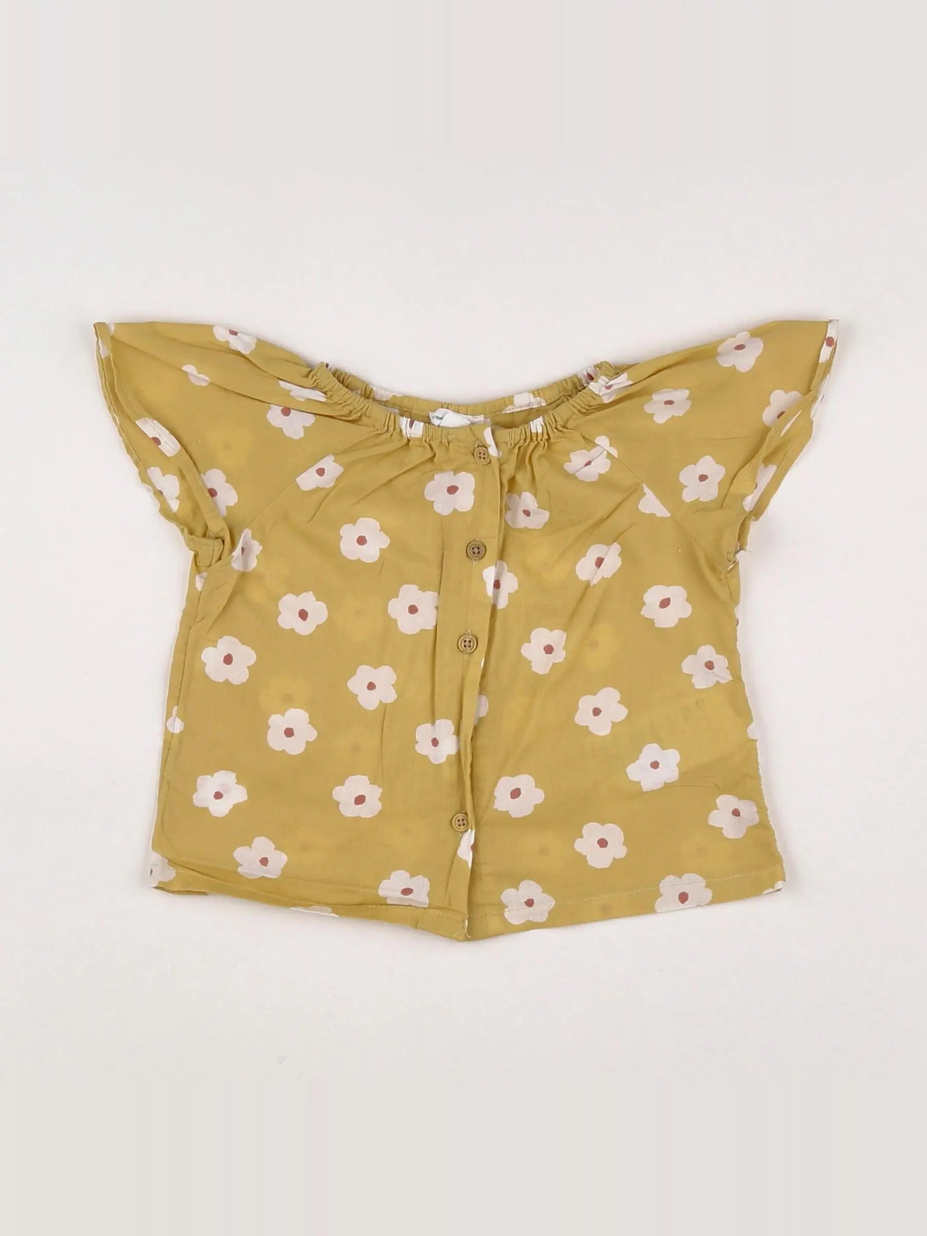 Vertbaudet - blouse jaune - 9 mois