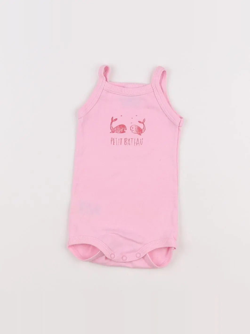 Petit Bateau - body rose - 3 mois