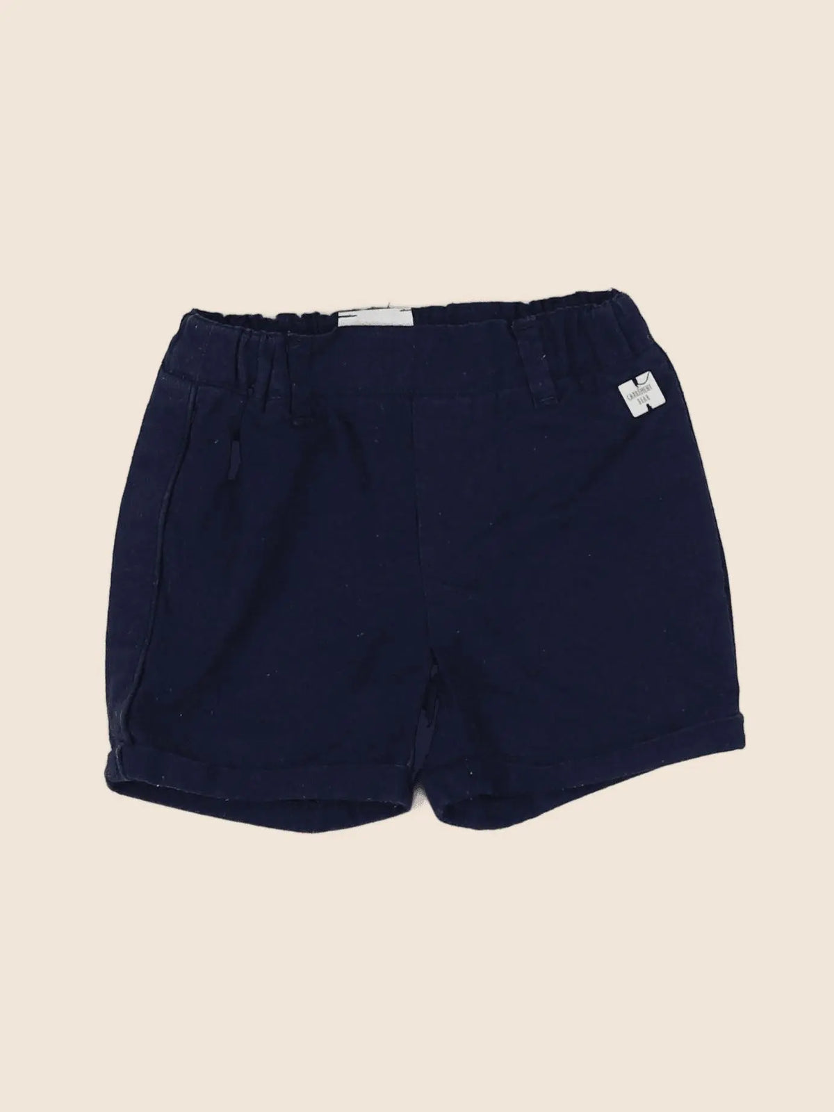 Carrément Beau - short bleu - 6 mois