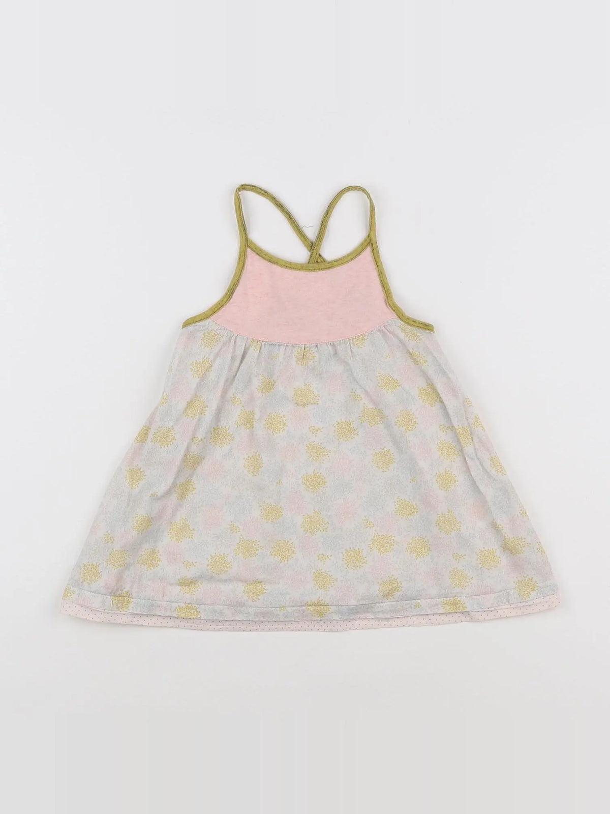Moulin Roty - robe jaune, rose - 18 mois