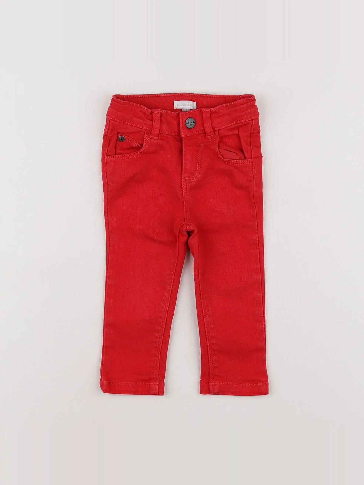 Absorba - jean rouge - 12 mois