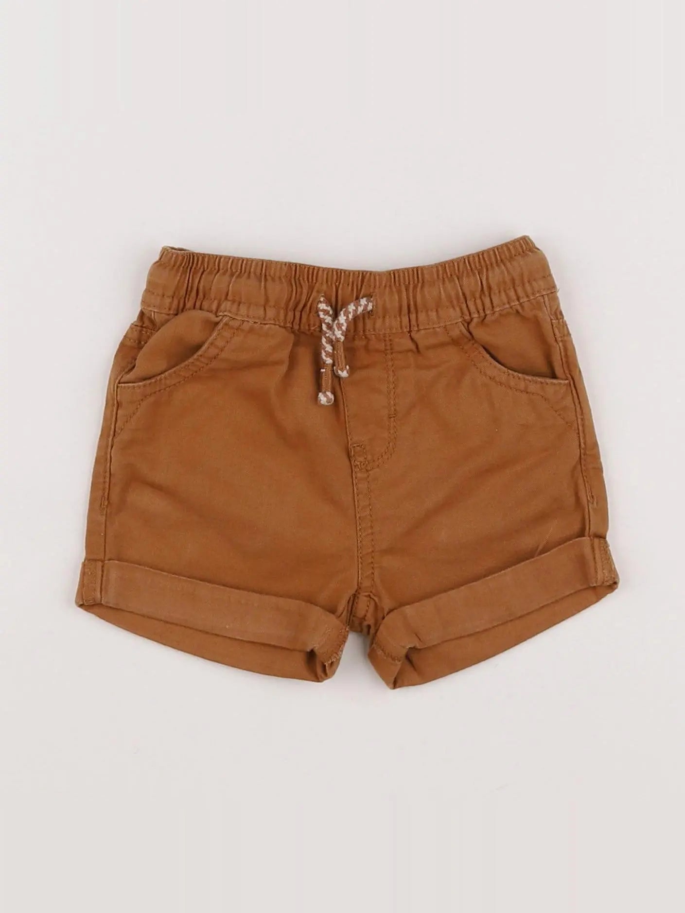 Vertbaudet - short marron - 12 mois