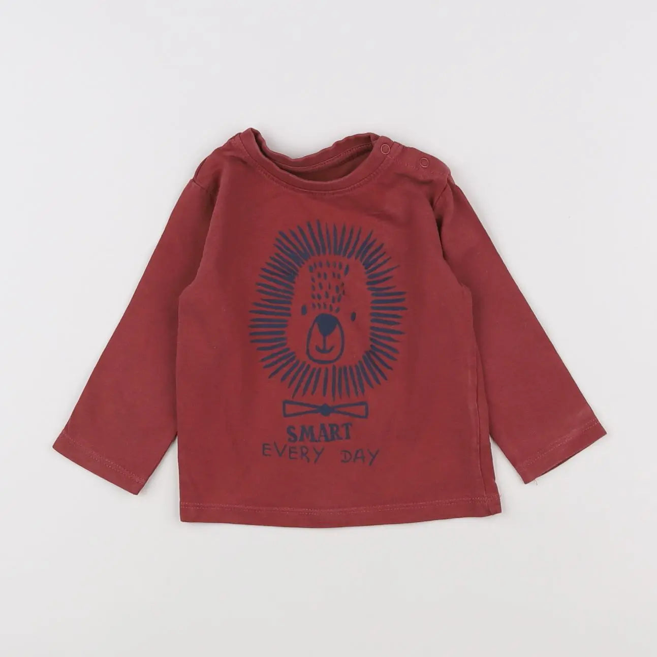 Vertbaudet - tee-shirt marron - 6 mois