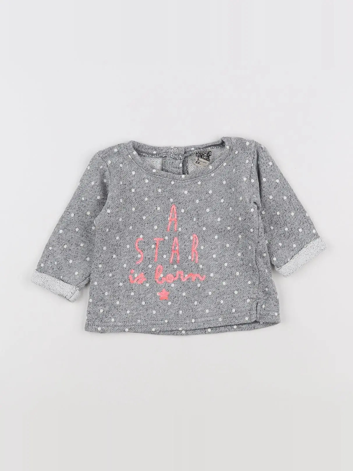 Tape à l'oeil - sweat gris - 3 mois