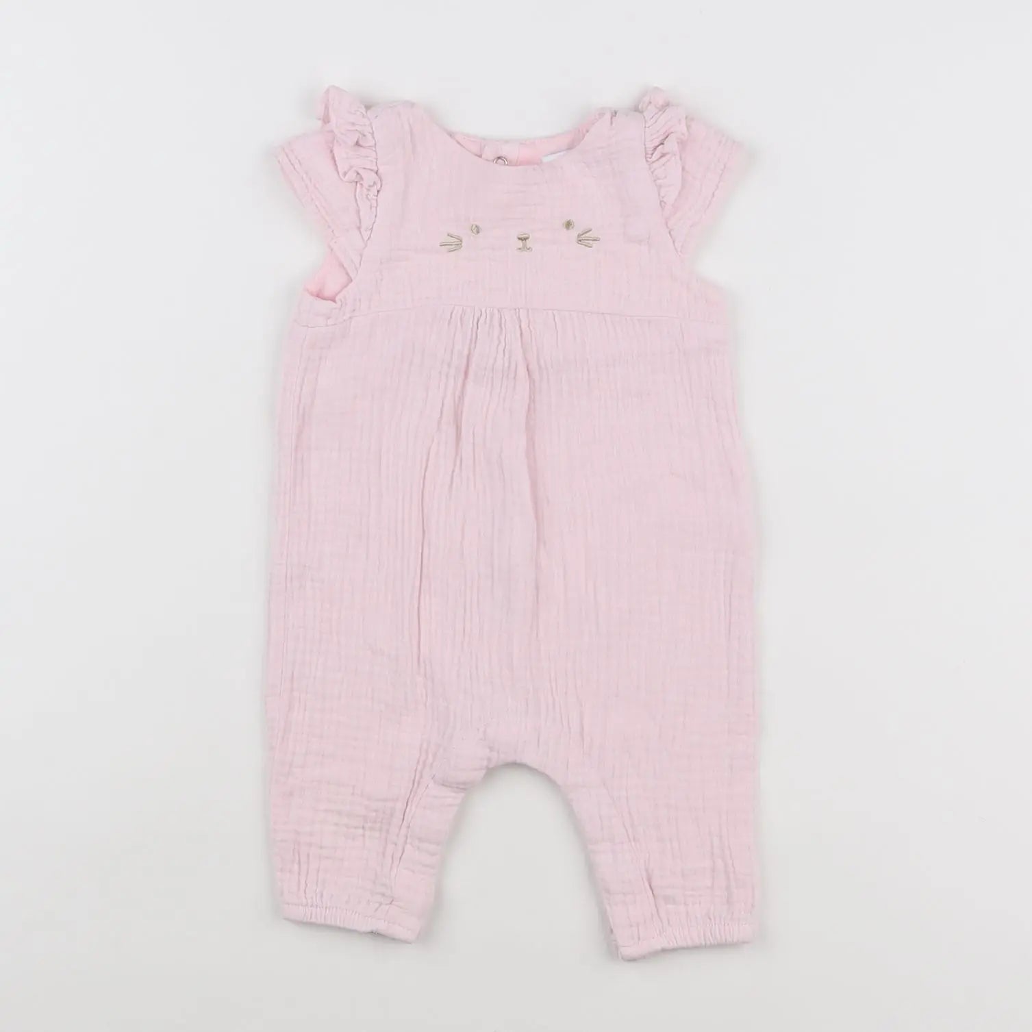 Vertbaudet - combinaison rose - 3 mois