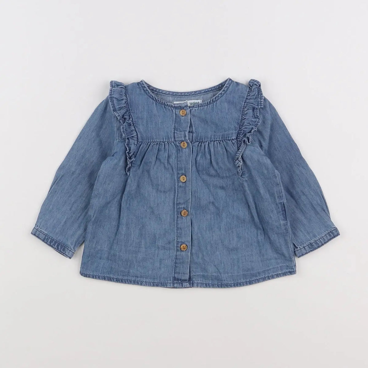 Vertbaudet - blouse bleu - 6 mois