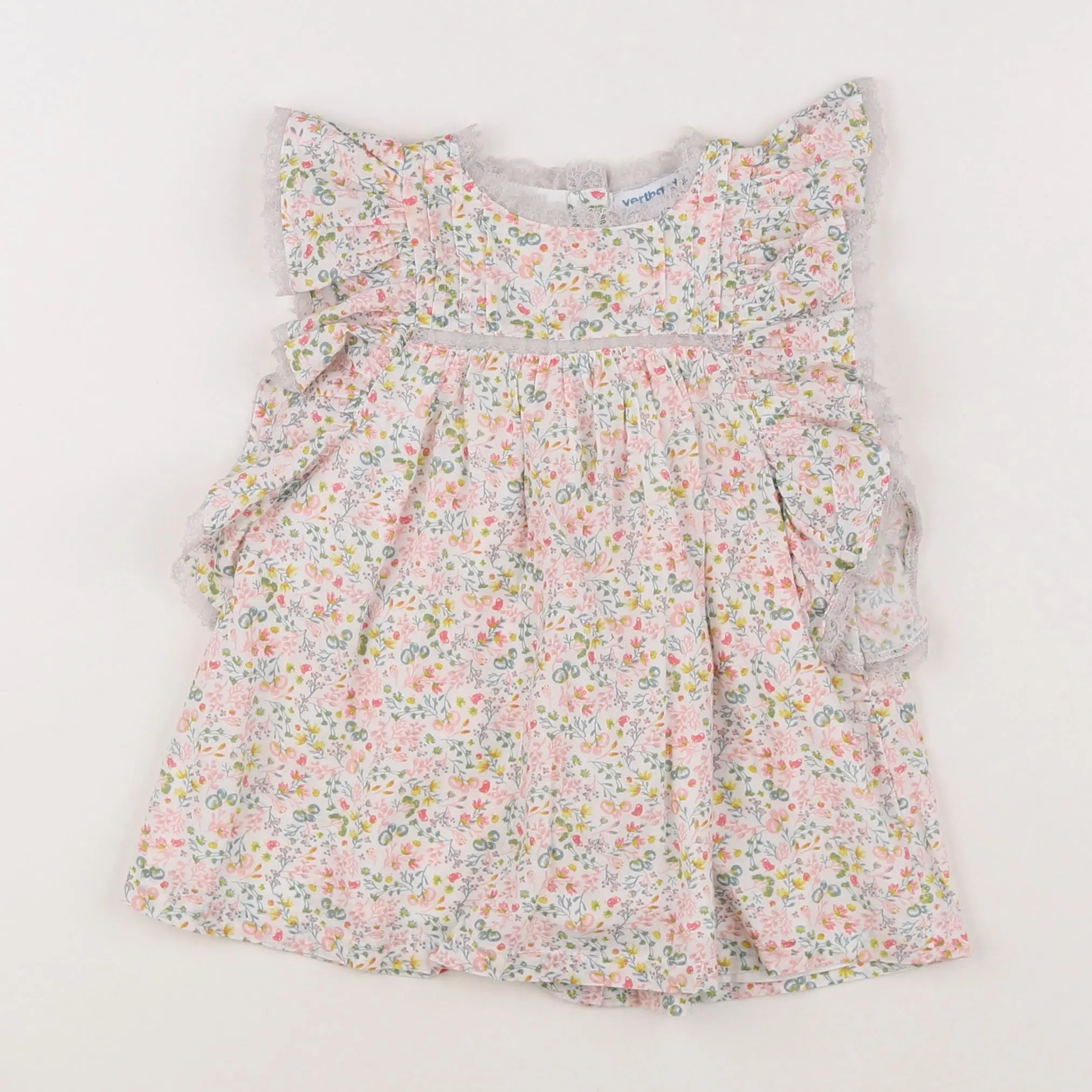 Vertbaudet - robe blanc - 12 mois