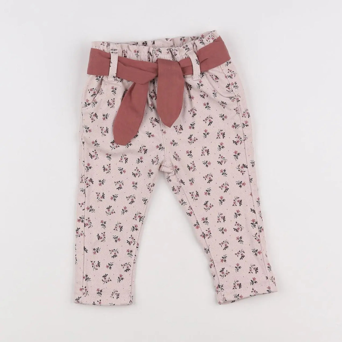 Vertbaudet - jean rose - 6 mois