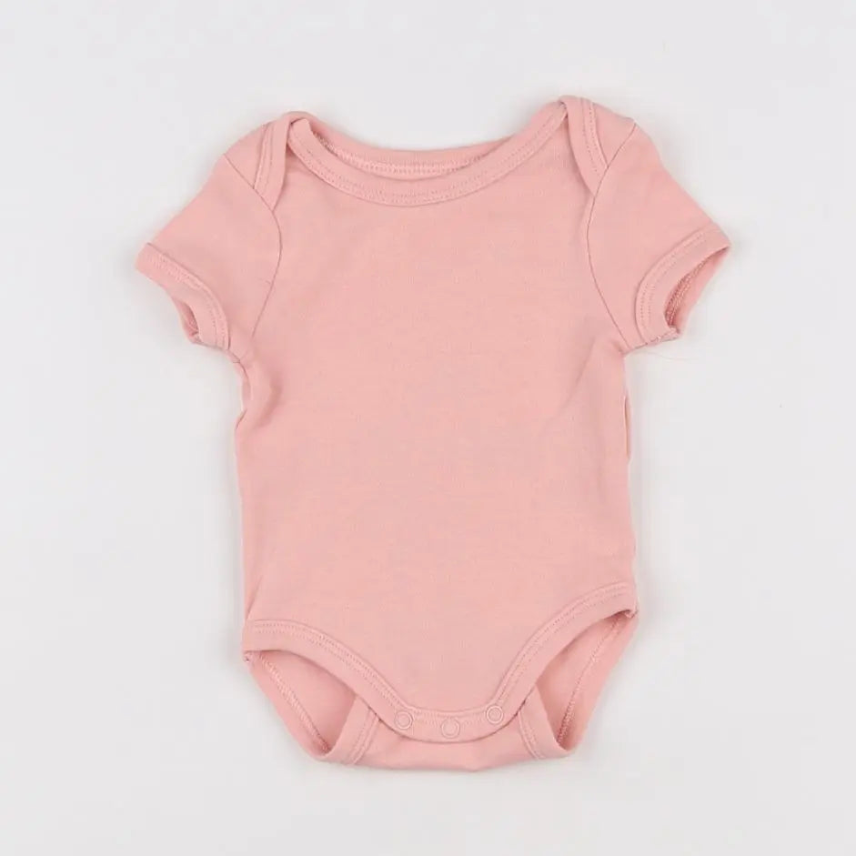 Vertbaudet - body rose - 3 mois
