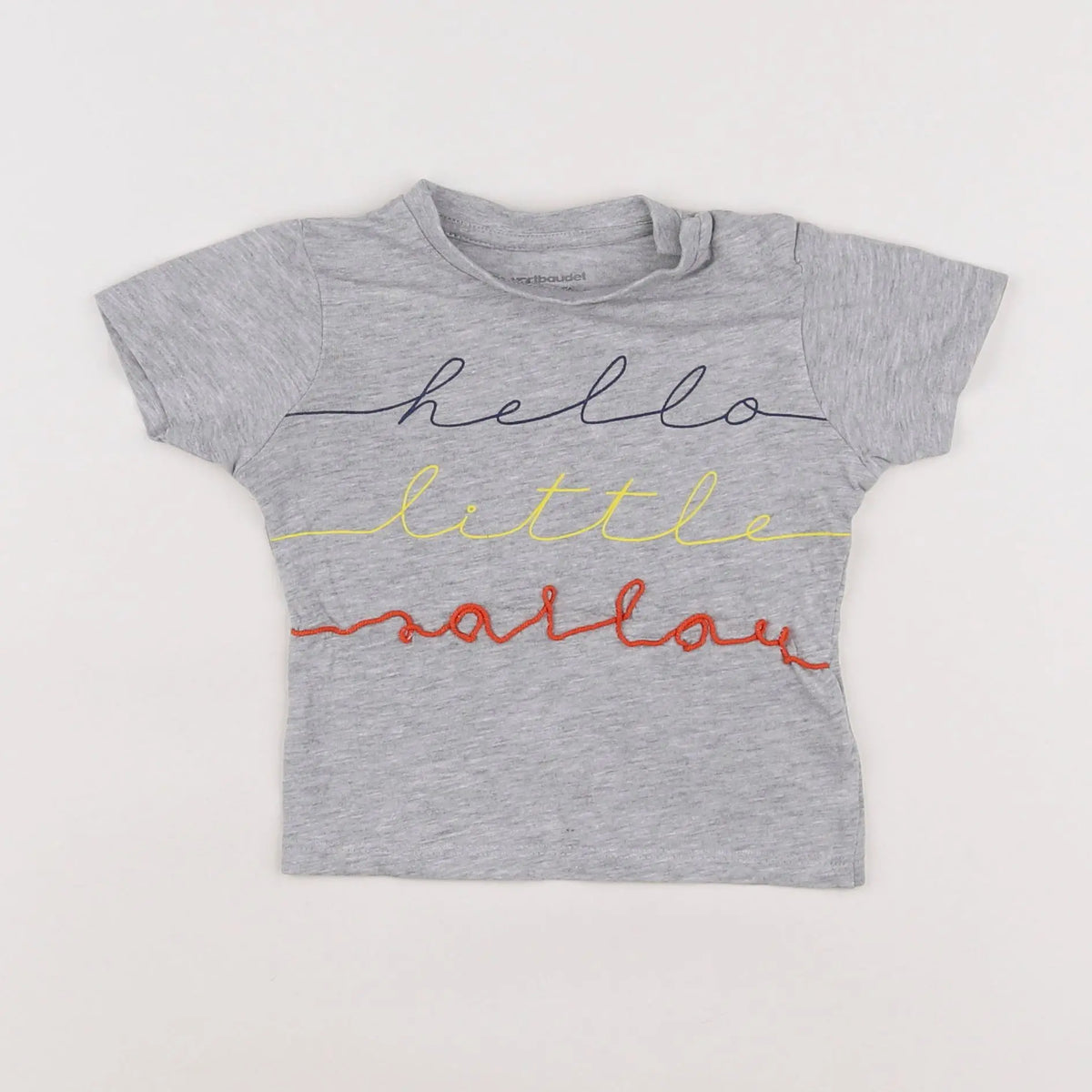 Vertbaudet - tee-shirt gris - 9 mois