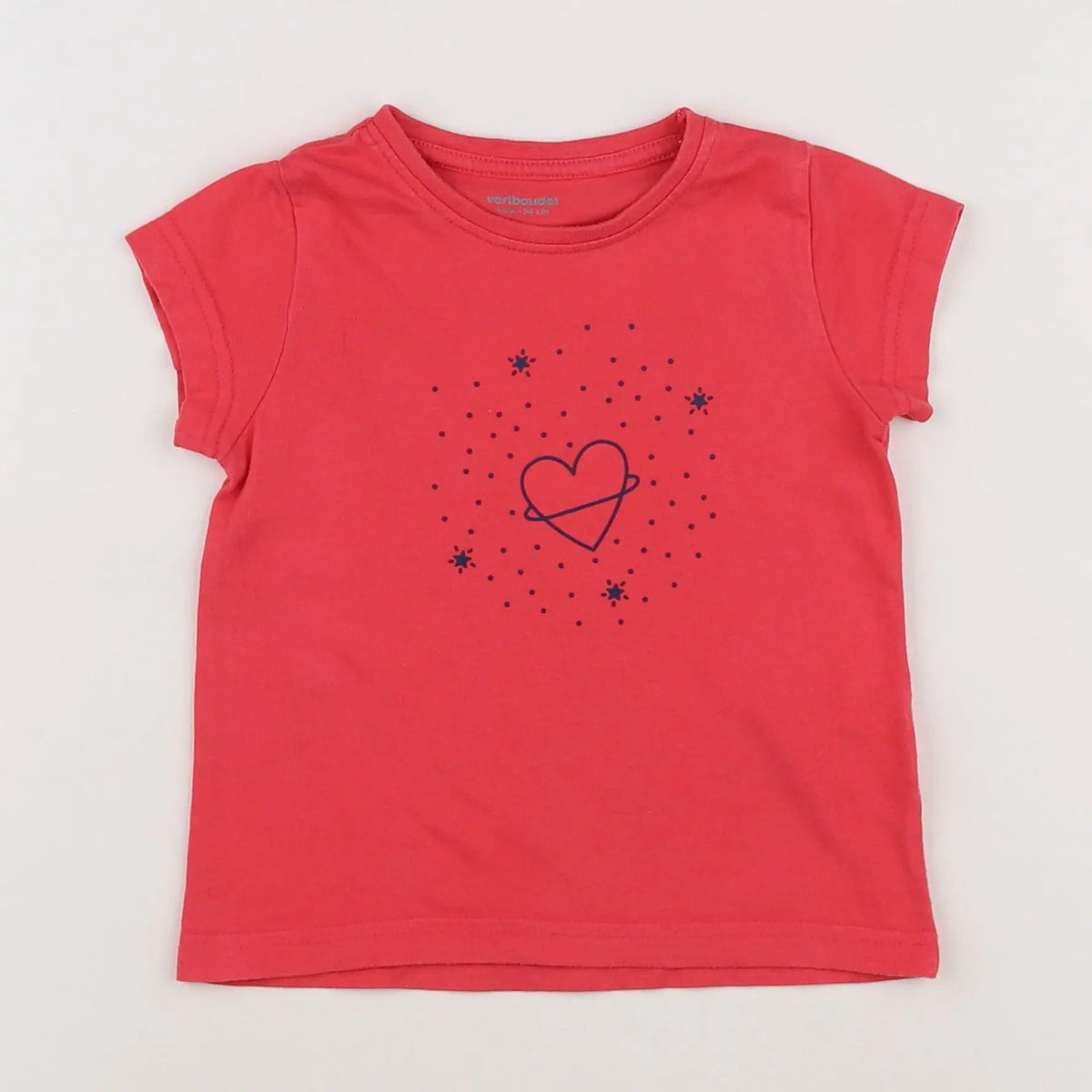 Vertbaudet - tee-shirt rose - 2 ans