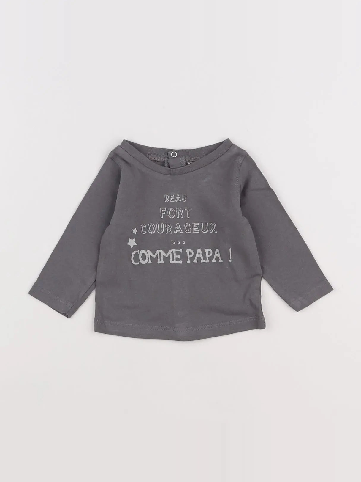 Tape à l'oeil - tee-shirt gris - 3 mois
