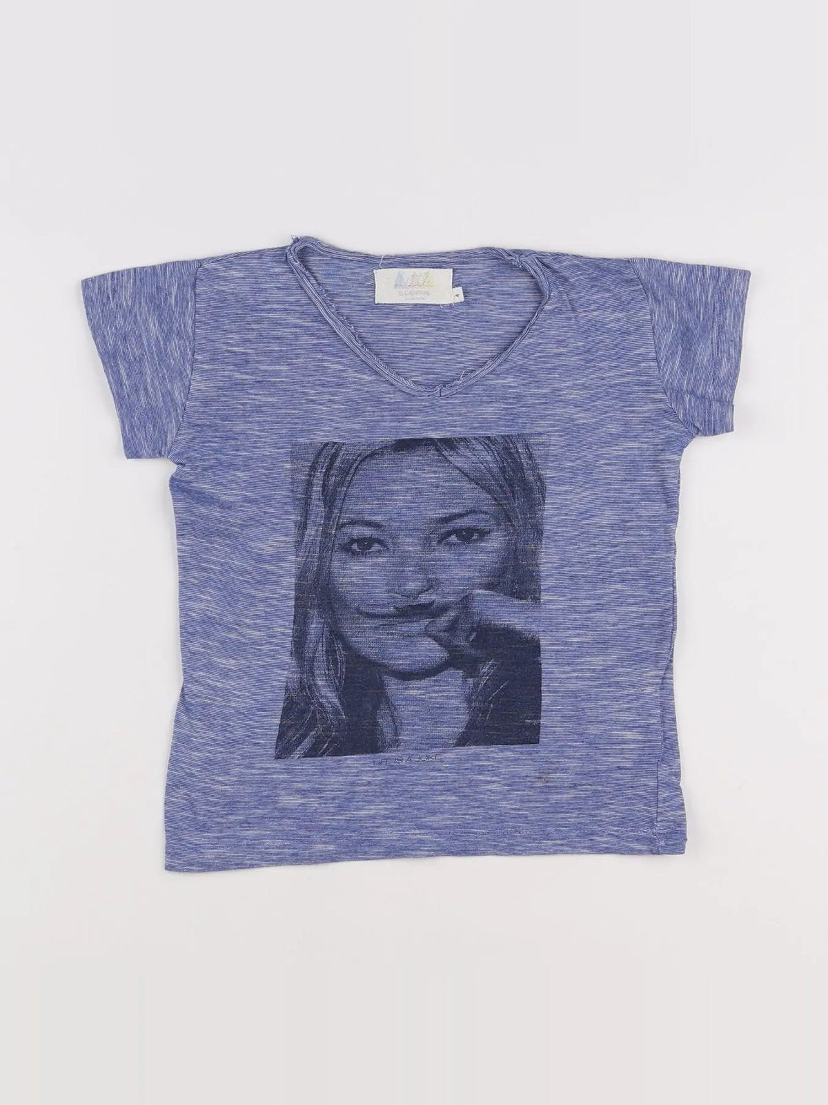 Little Eleven Paris - tee-shirt bleu - 4 ans