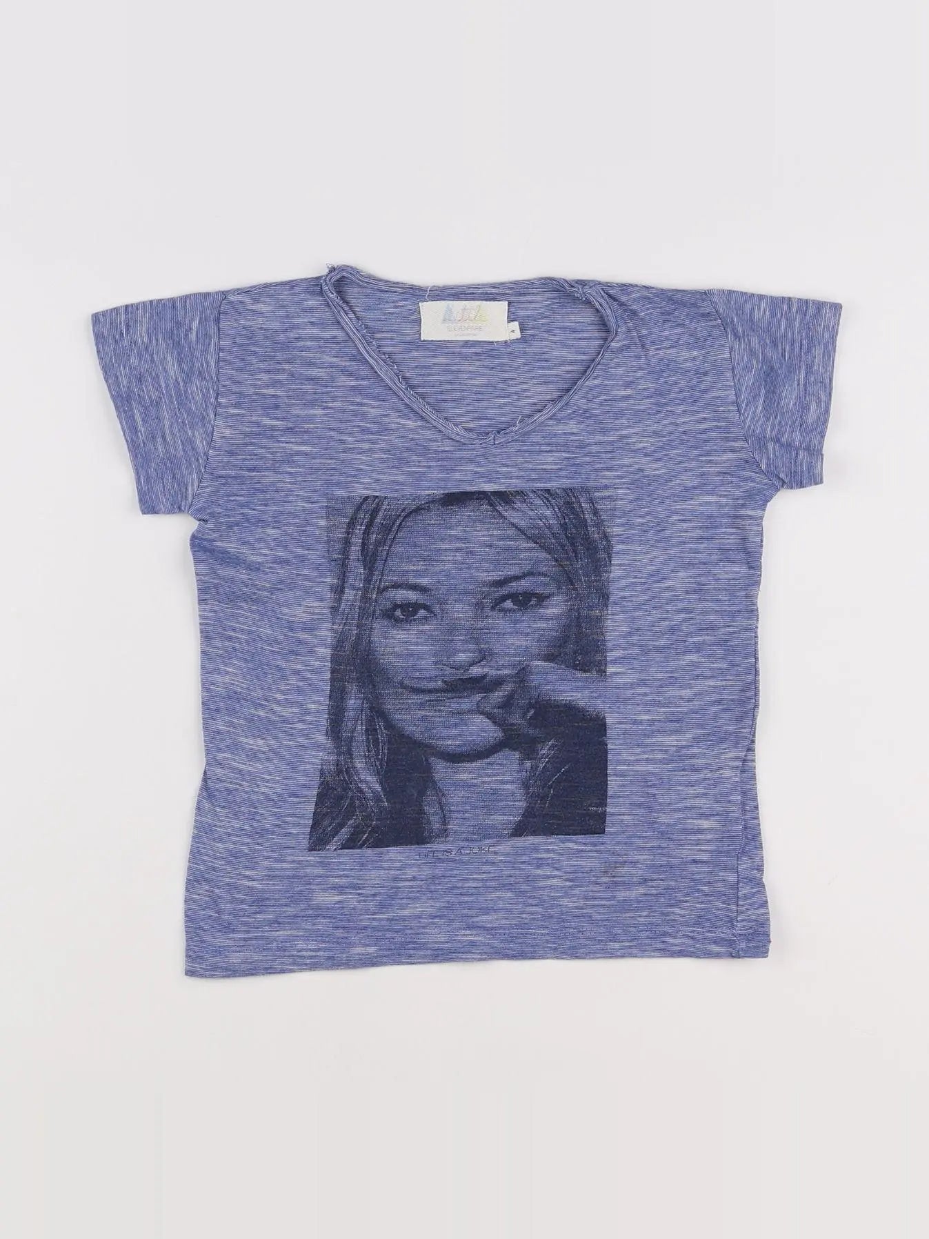 Little Eleven Paris - tee-shirt bleu - 4 ans
