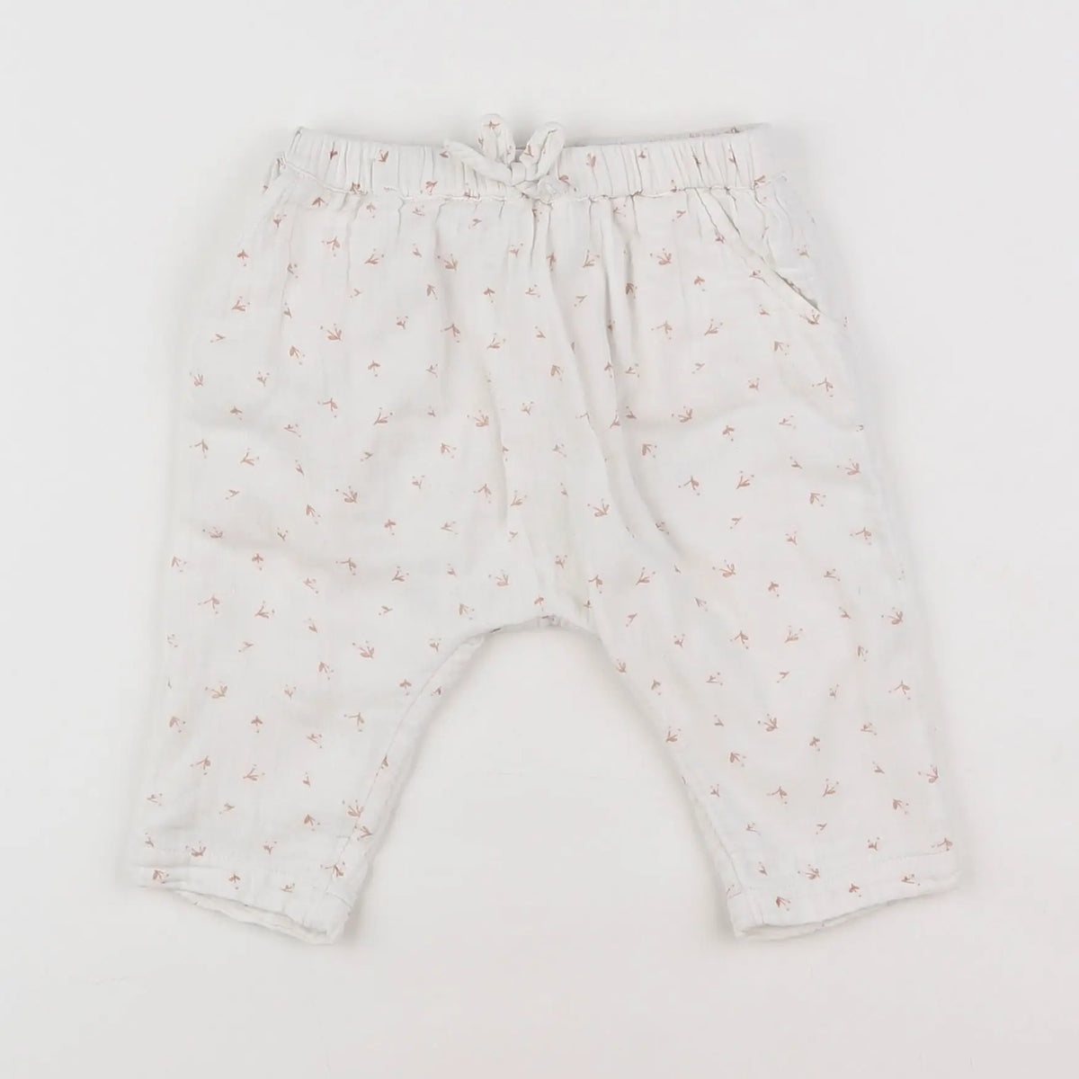 Vertbaudet - pantalon blanc - 6 mois