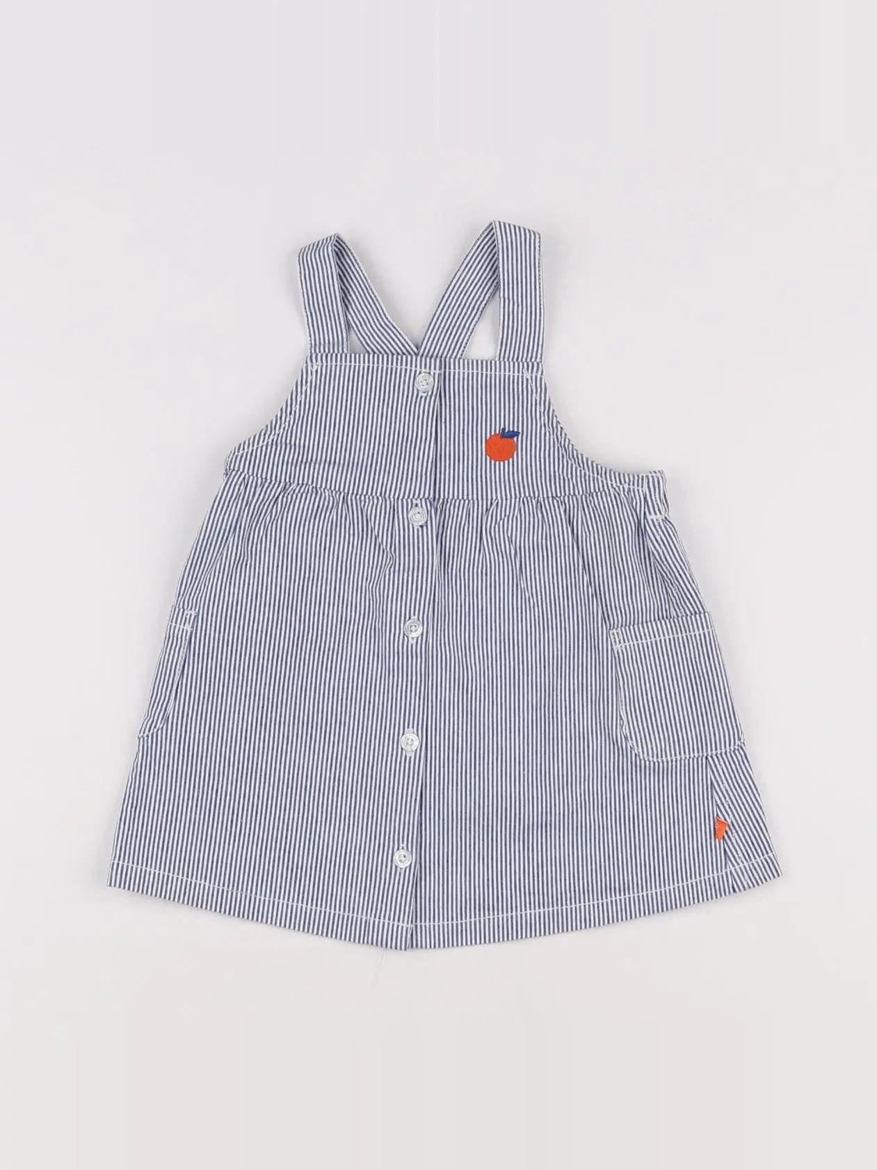 Cadet Rousselle - robe bleu, orange - 6 mois