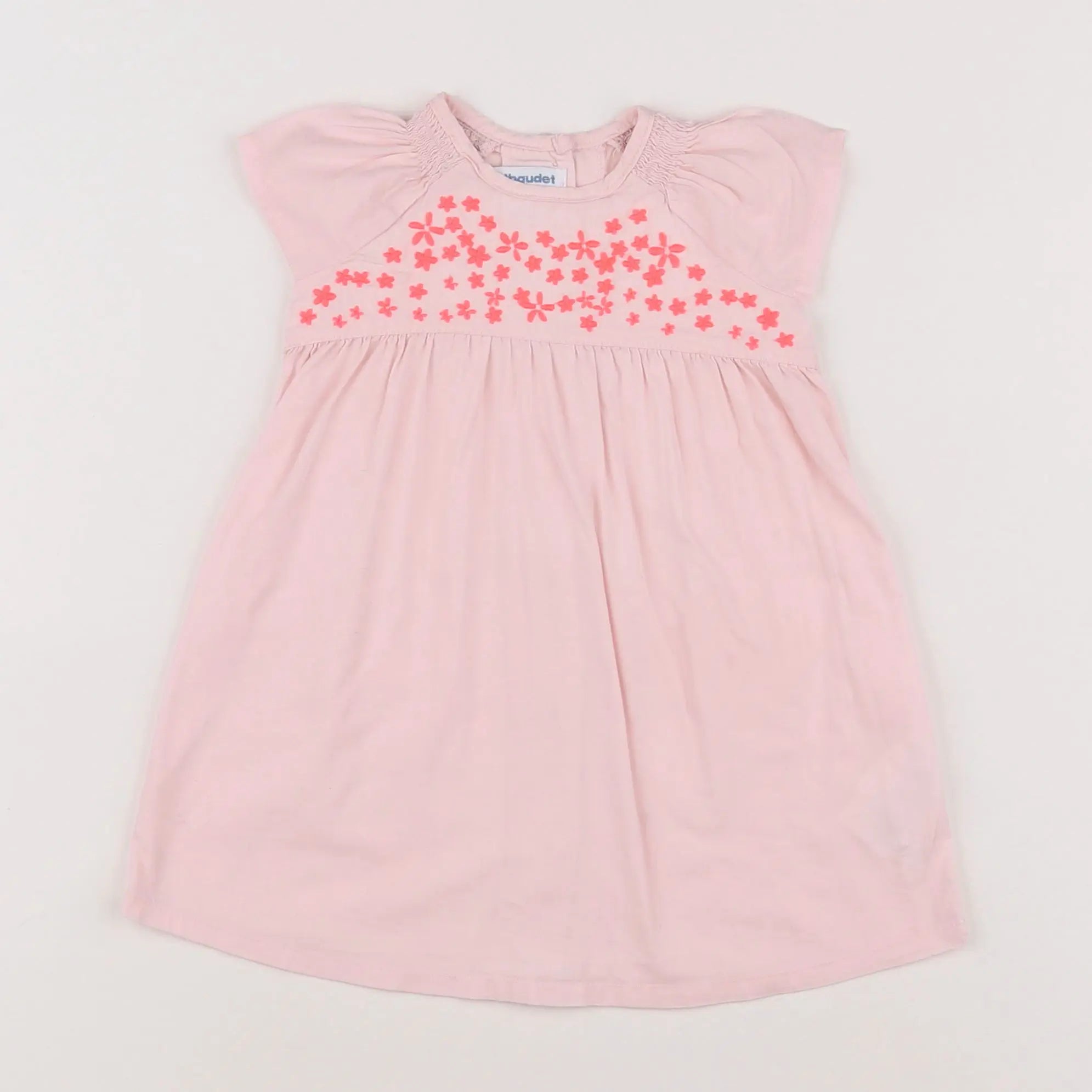 Vertbaudet - robe rose - 9 mois