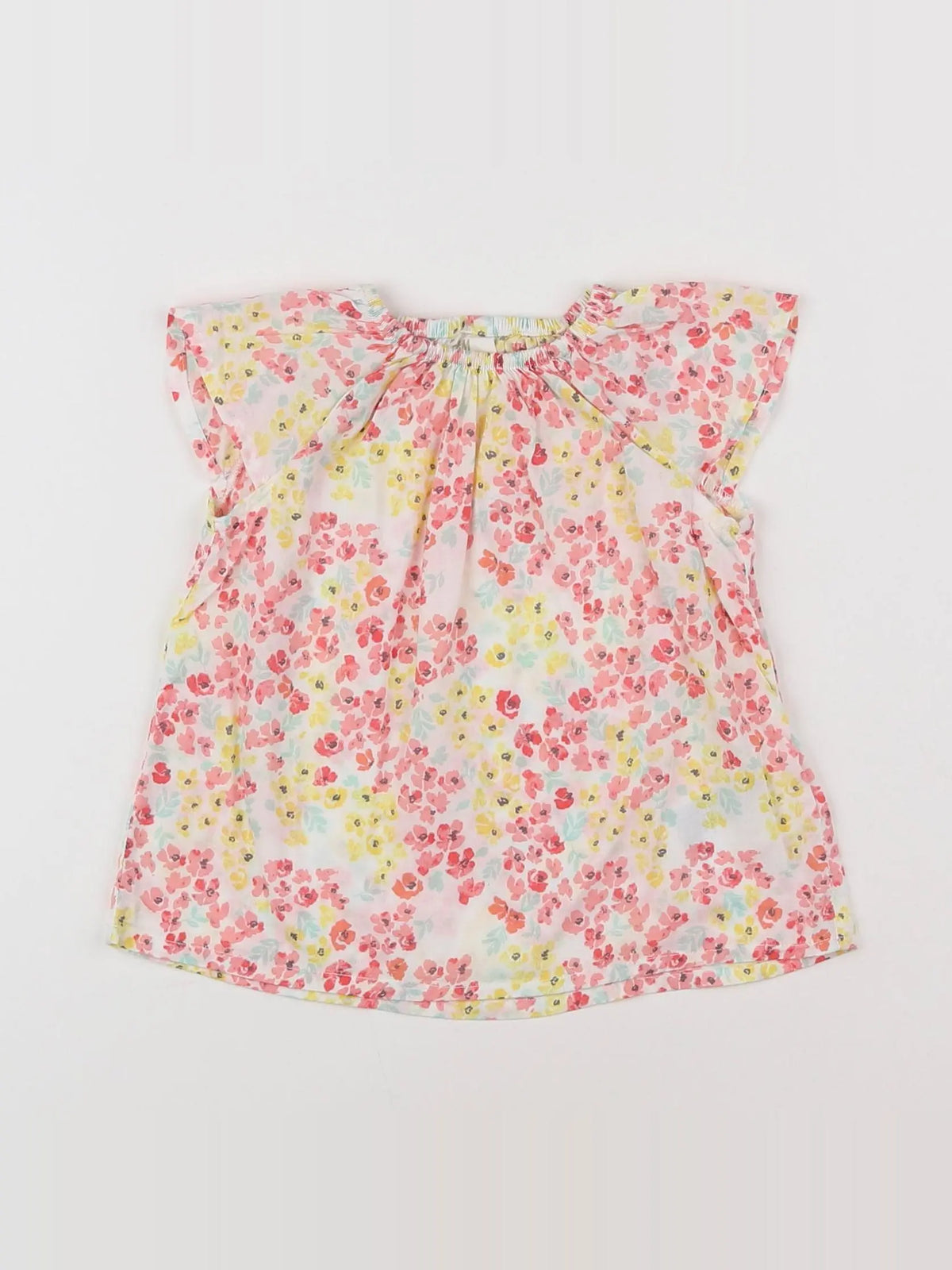 H&M - blouse rose - 6/9 mois