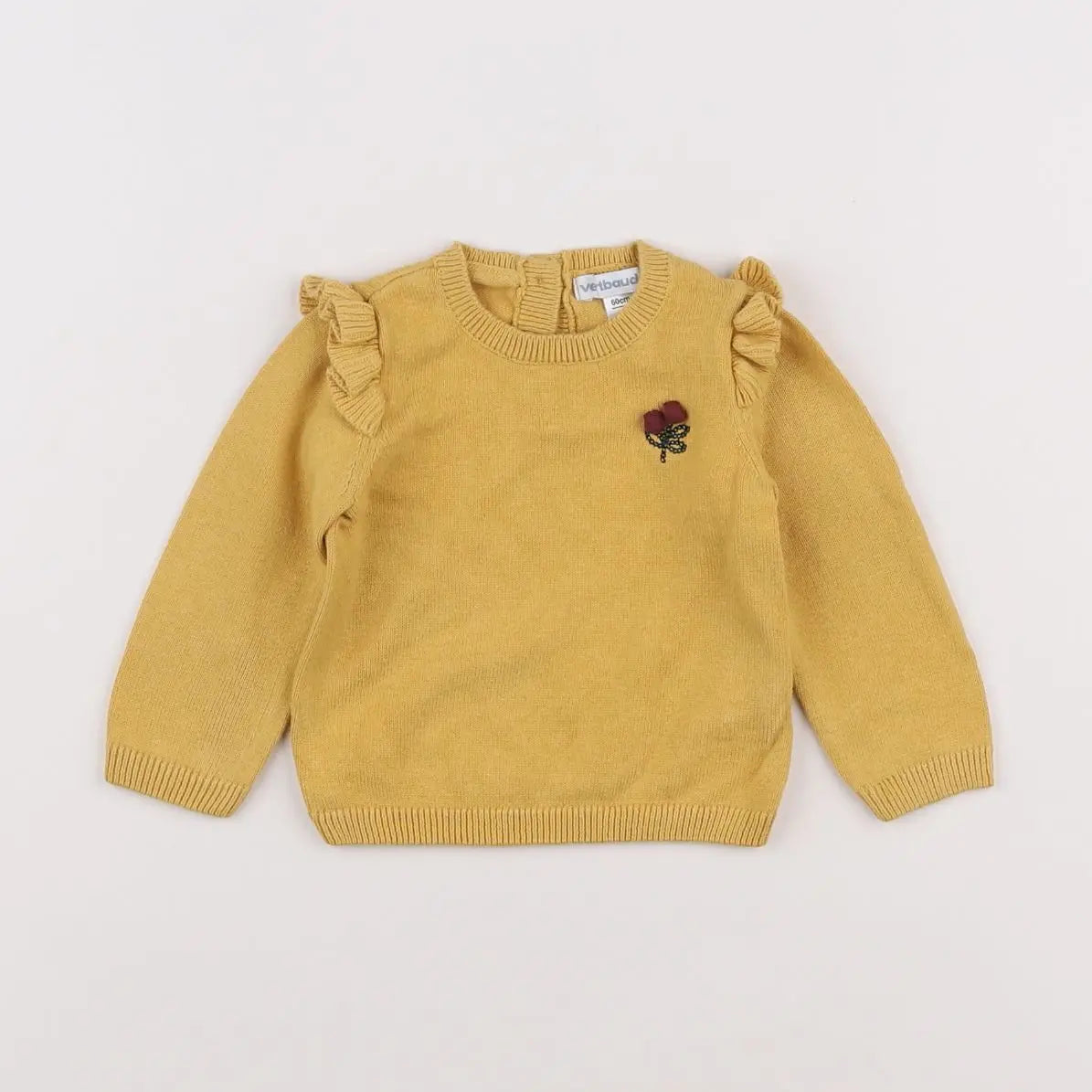 Vertbaudet - pull jaune - 3 mois