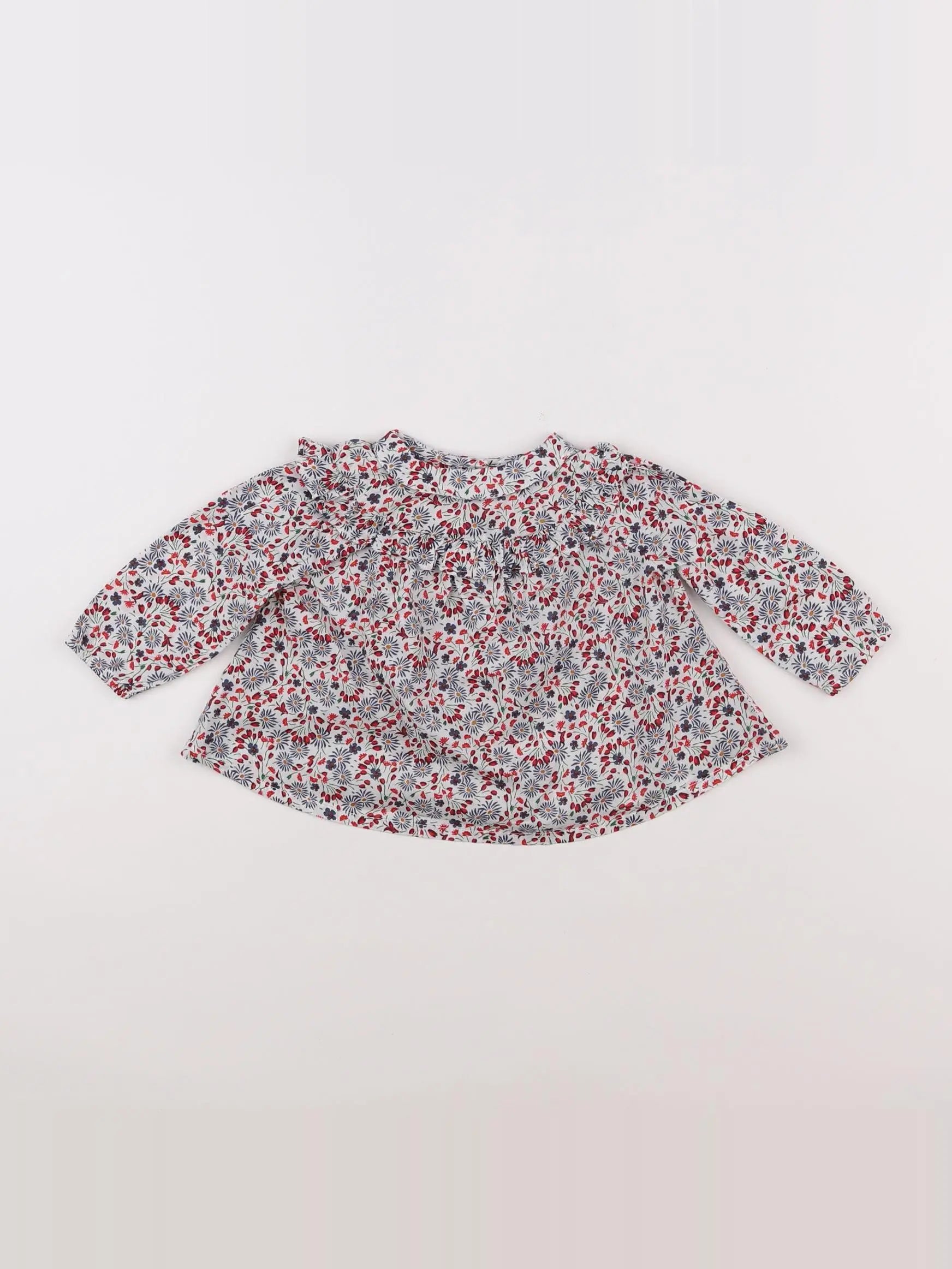 Boutchou - blouse multicolore - 6 mois