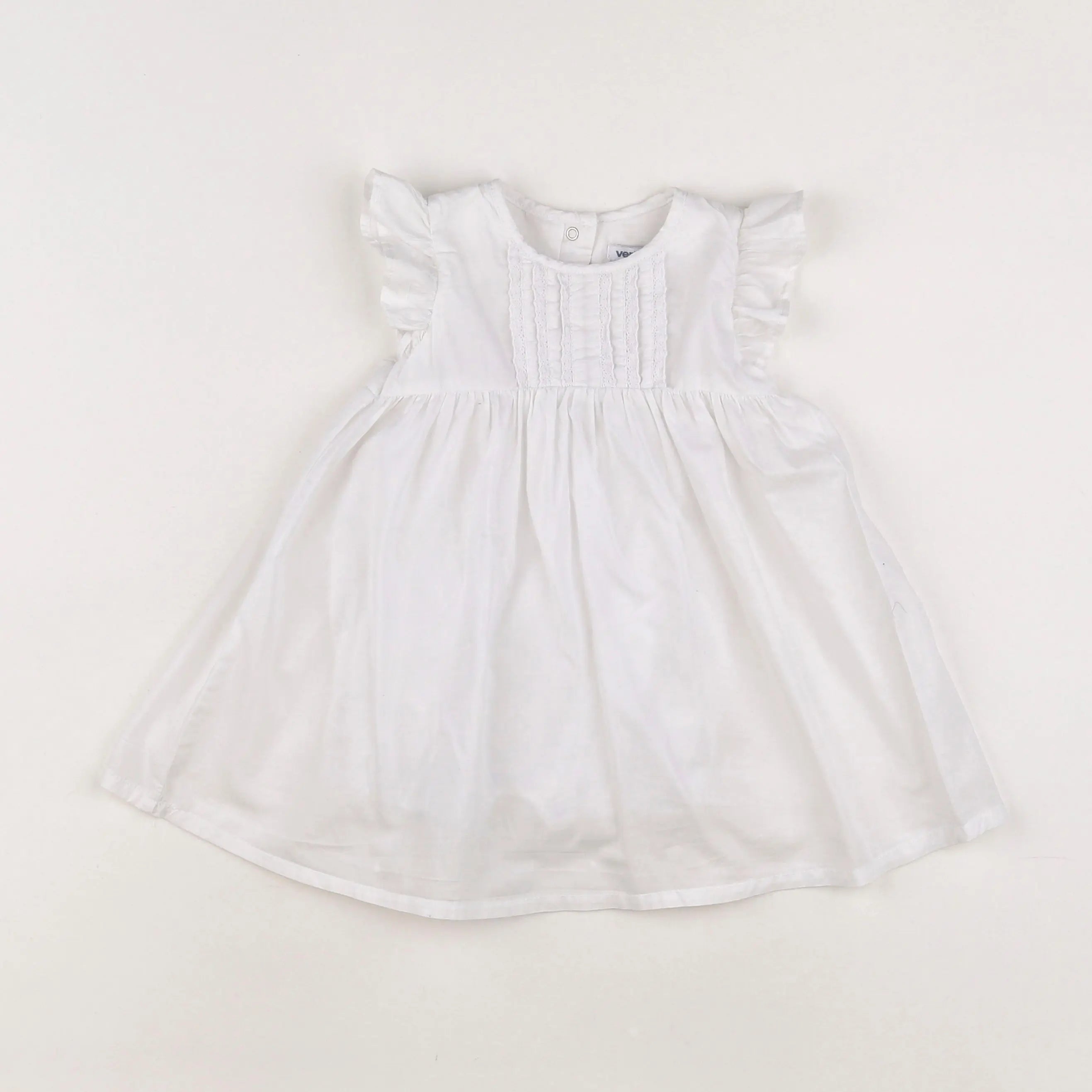 Vertbaudet - robe blanc - 12 mois