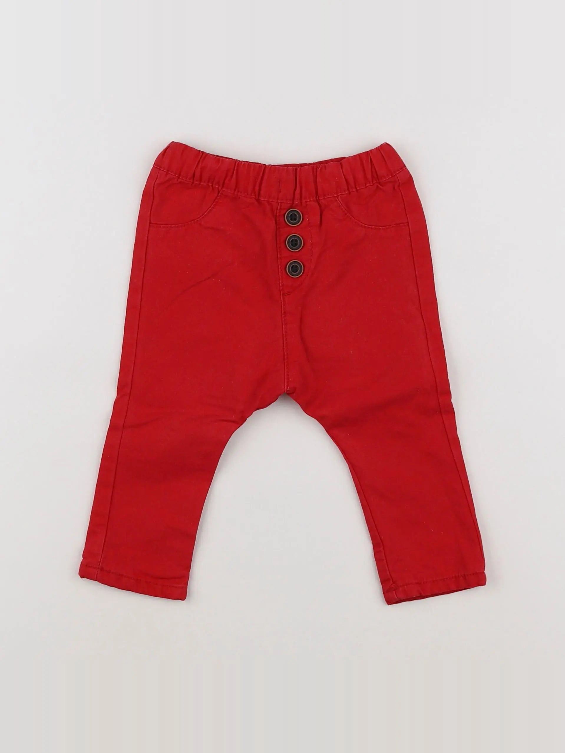 Tape à l'oeil - pantalon rouge - 9 mois