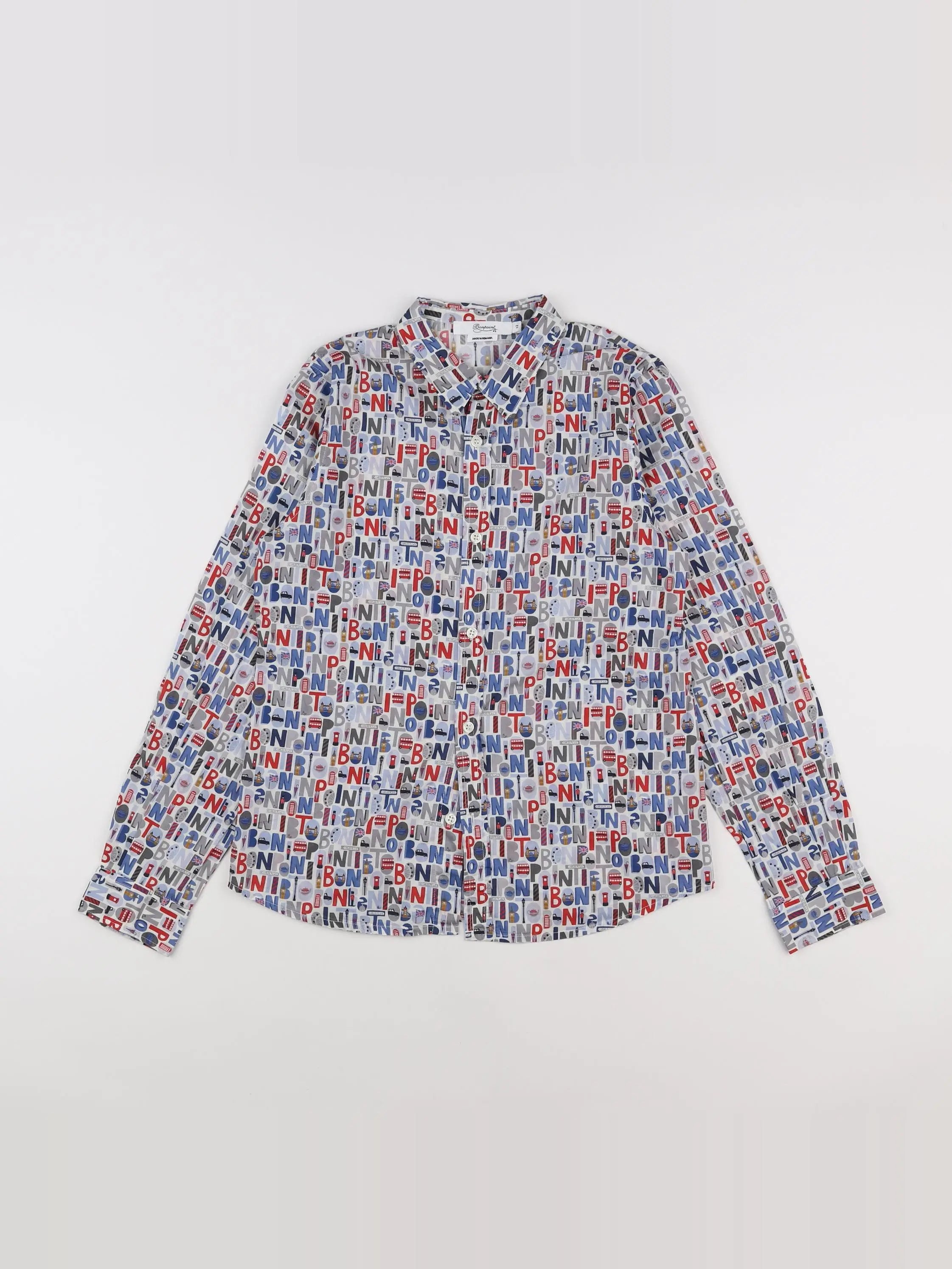 Bonpoint - chemise multicolore - 12 ans