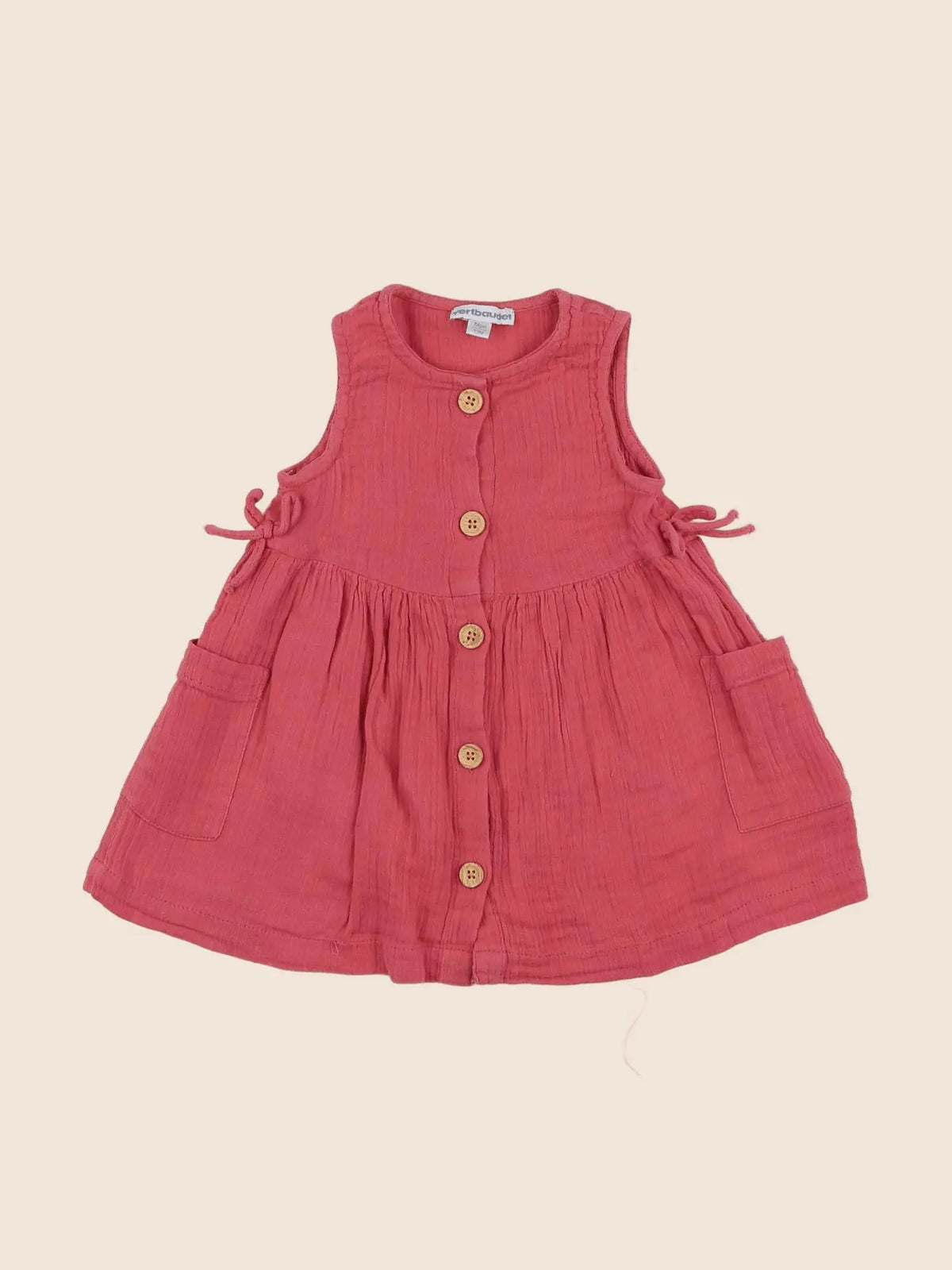 Vertbaudet - robe rose - 12 mois