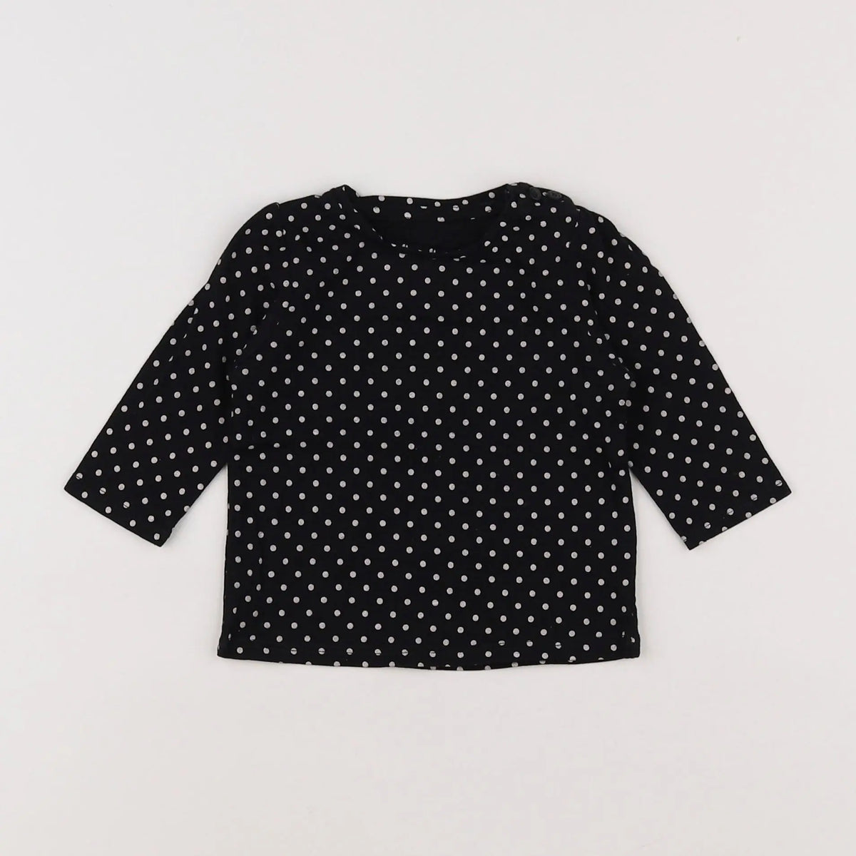 Vertbaudet - tee-shirt noir - 3 mois