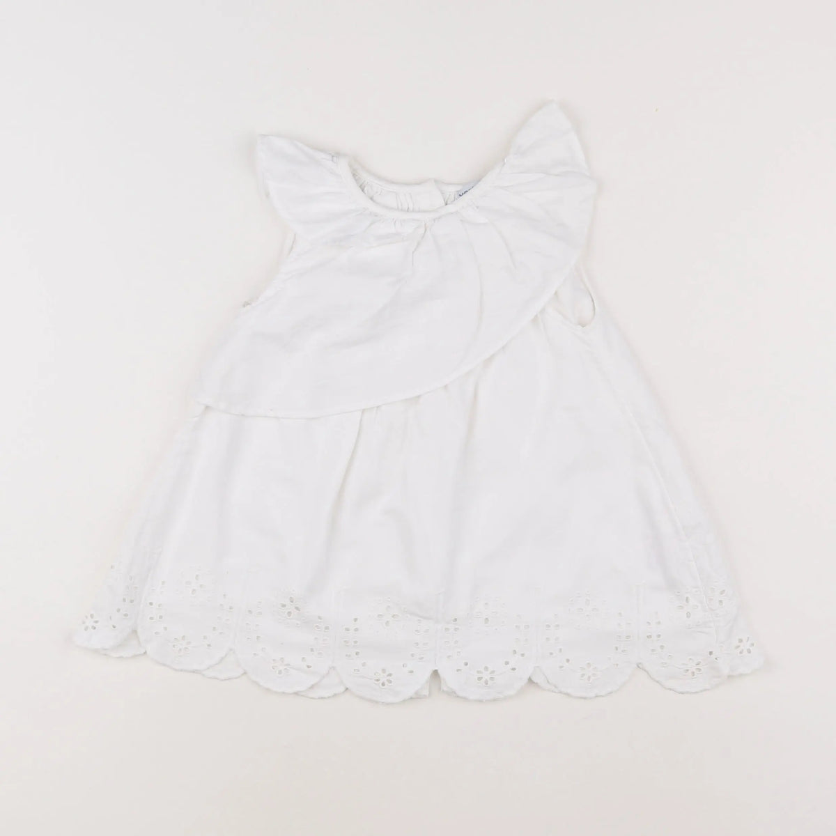 Vertbaudet - robe blanc - 9 mois