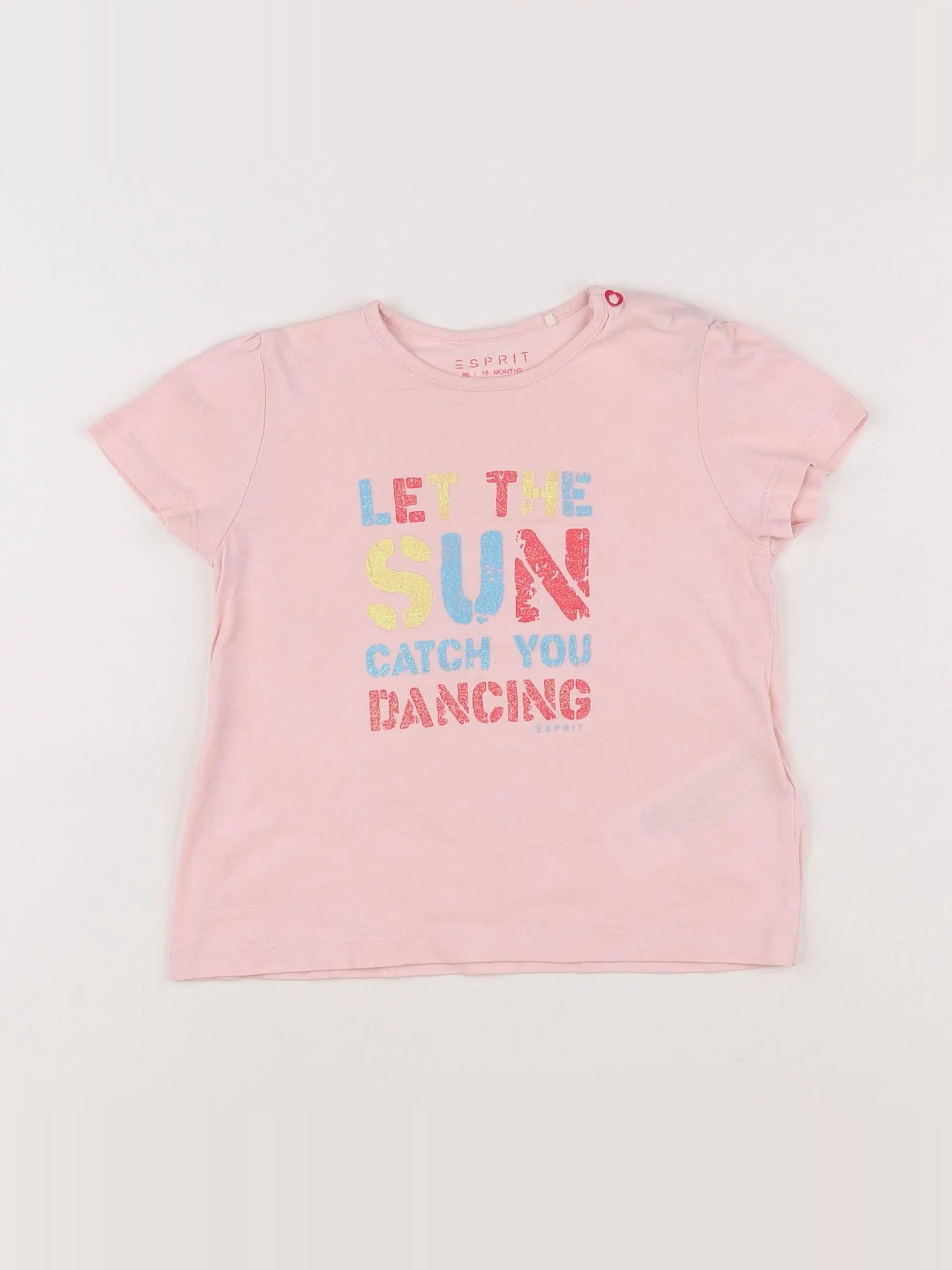 Esprit - tee-shirt rose - 18 mois