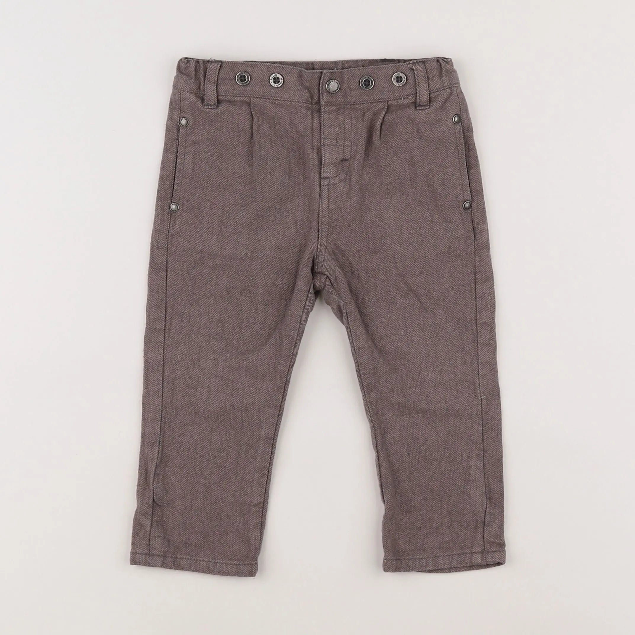Vertbaudet - pantalon marron - 18 mois