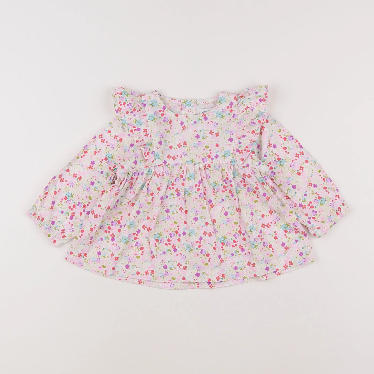 Vertbaudet - blouse multicolore - 12 mois