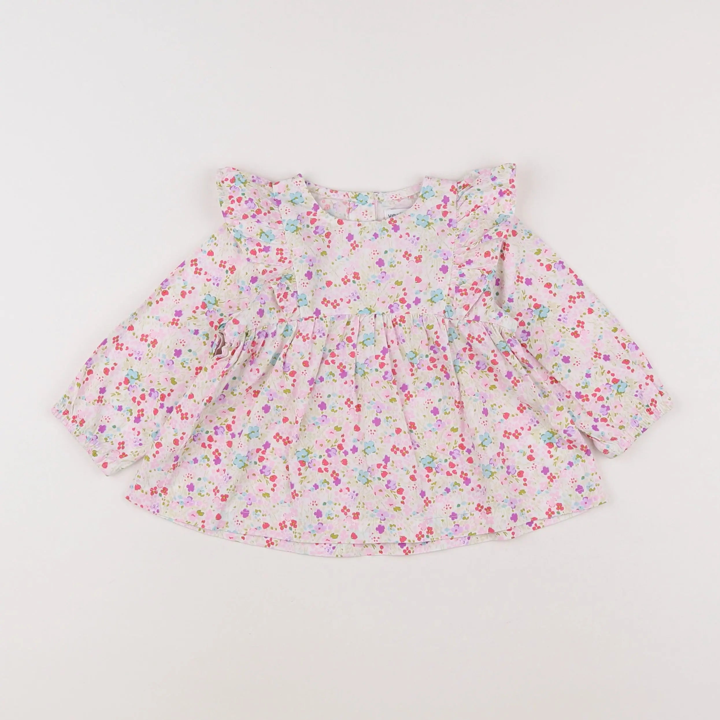 Vertbaudet - blouse multicolore - 12 mois
