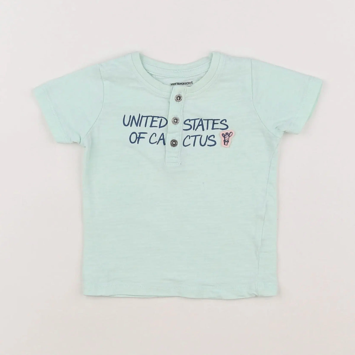 Vertbaudet - tee-shirt vert - 6 mois