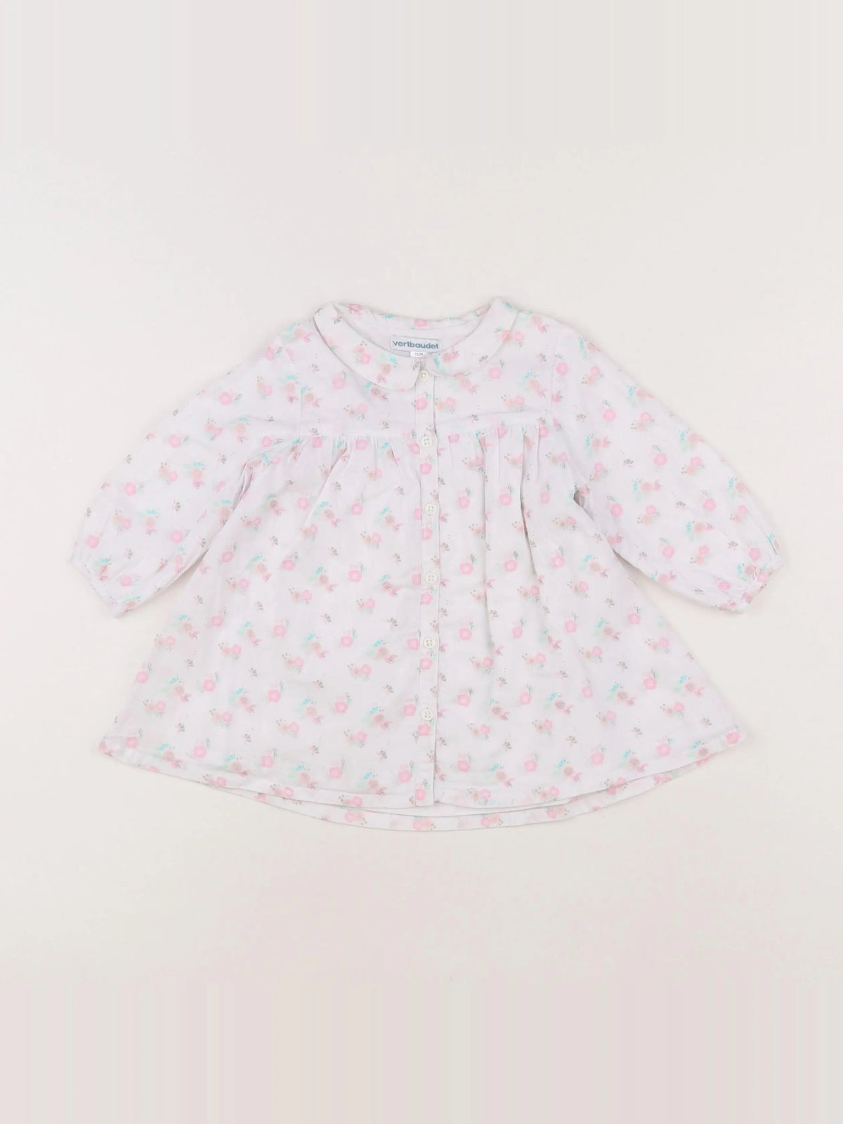 Vertbaudet - robe blanc - 9 mois