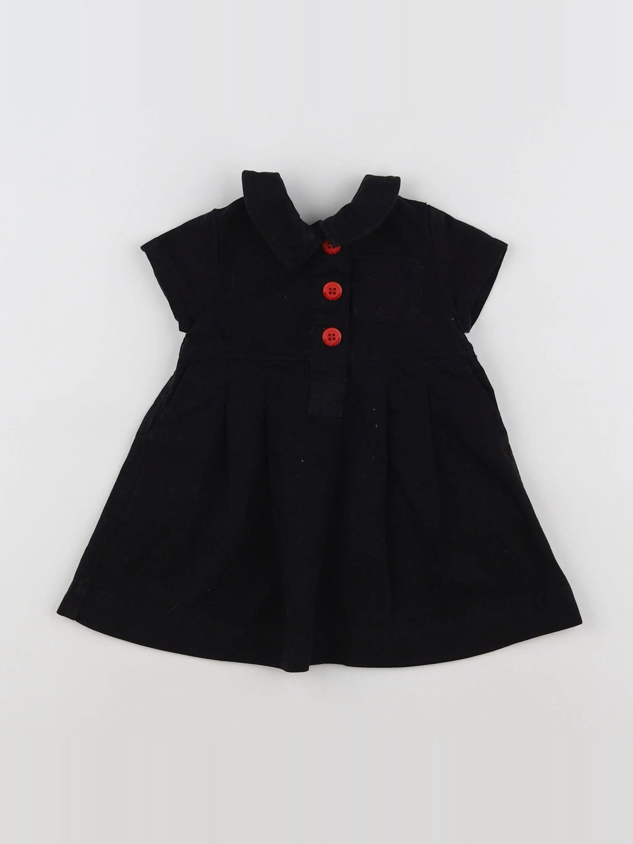 Petit Bateau - robe noir - 3 mois