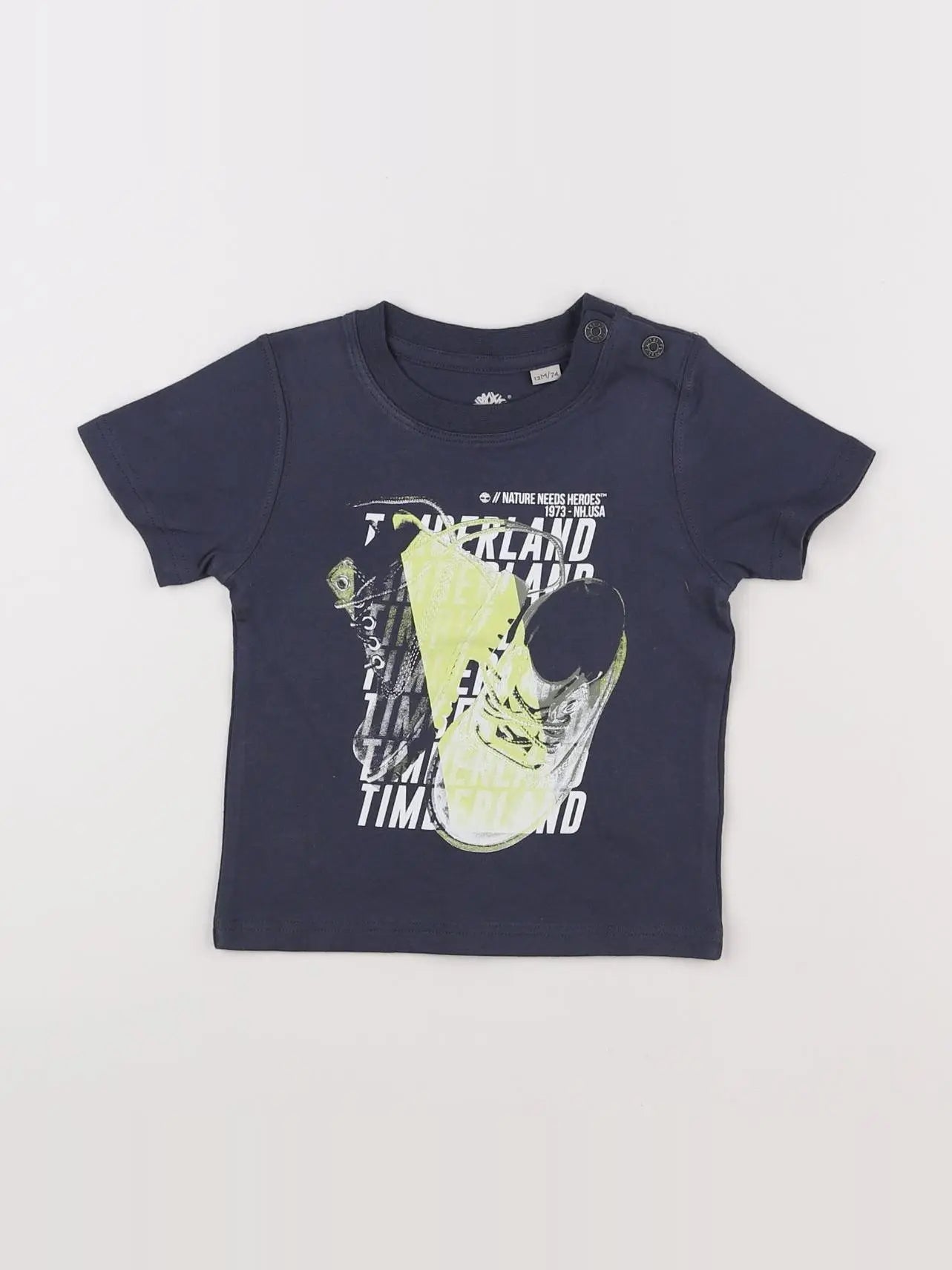 Timberland - tee-shirt bleu - 12 mois