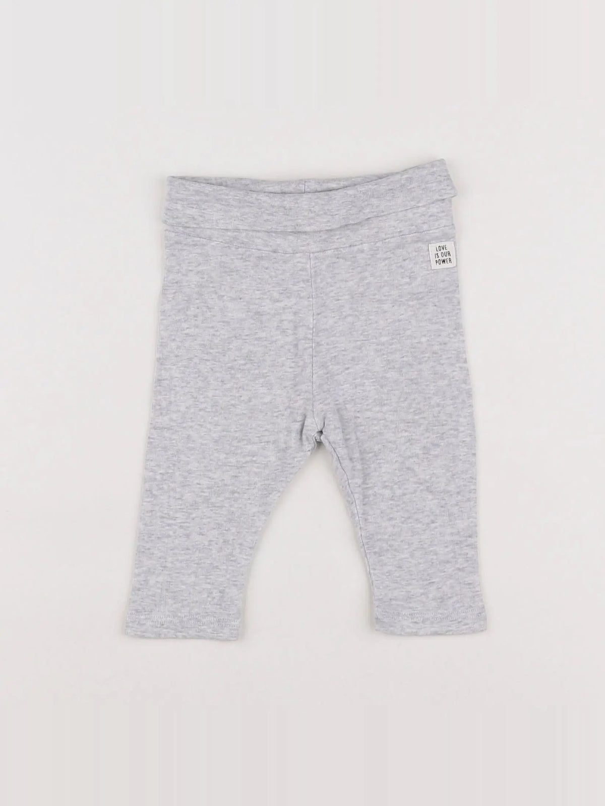 H&M - legging gris - 3 mois