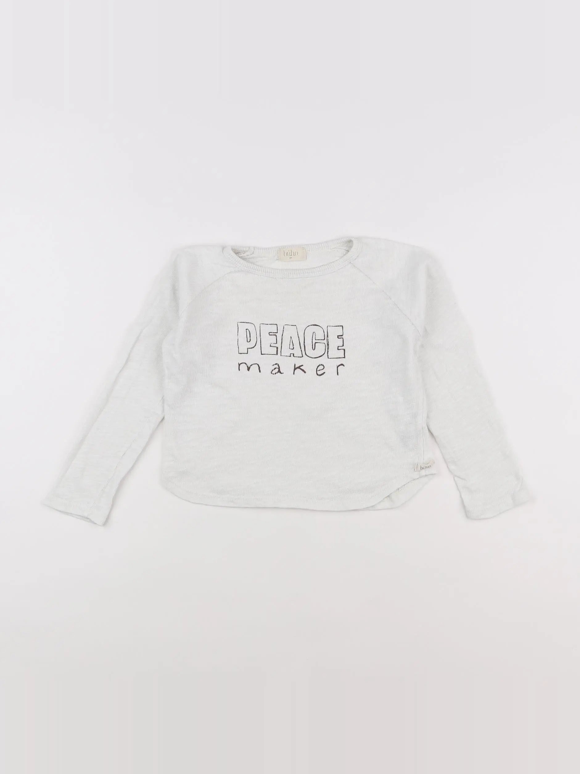 Buho - tee-shirt blanc, marron - 2 ans
