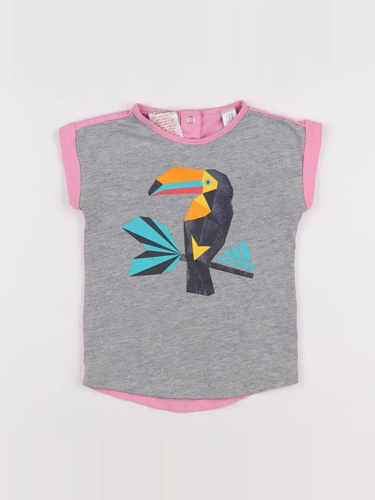 Adidas - tee-shirt multicolore - 6/9 mois